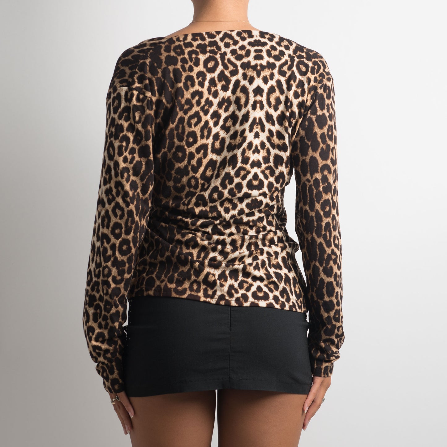 T-SHIRT À MANCHES LONGUES IMPRIMÉ ANIMALIER