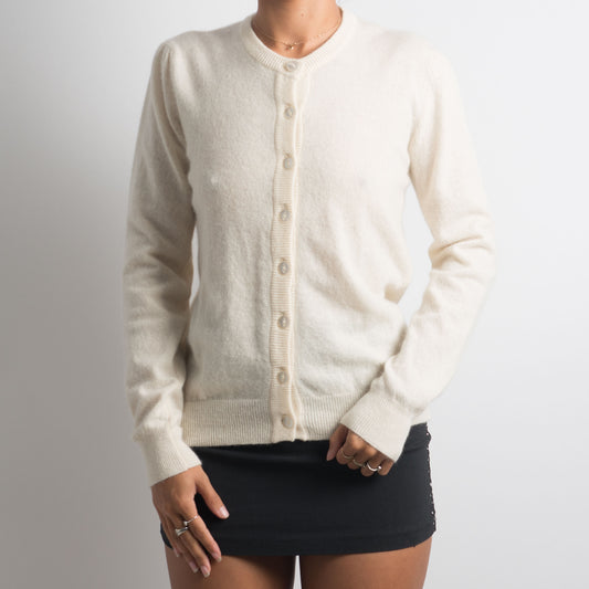 CARDIGAN EN LAINE CRÈME