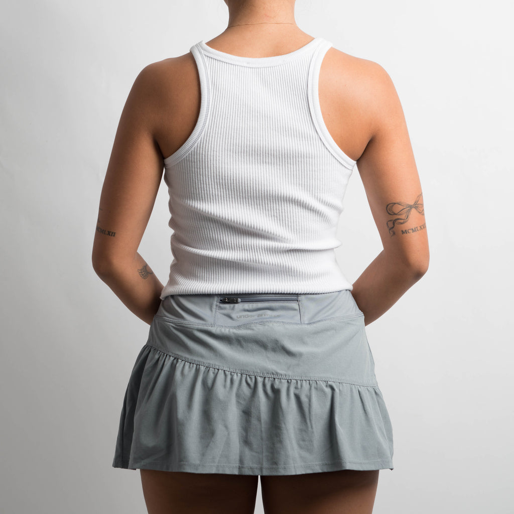 GREY TIERED SKORT