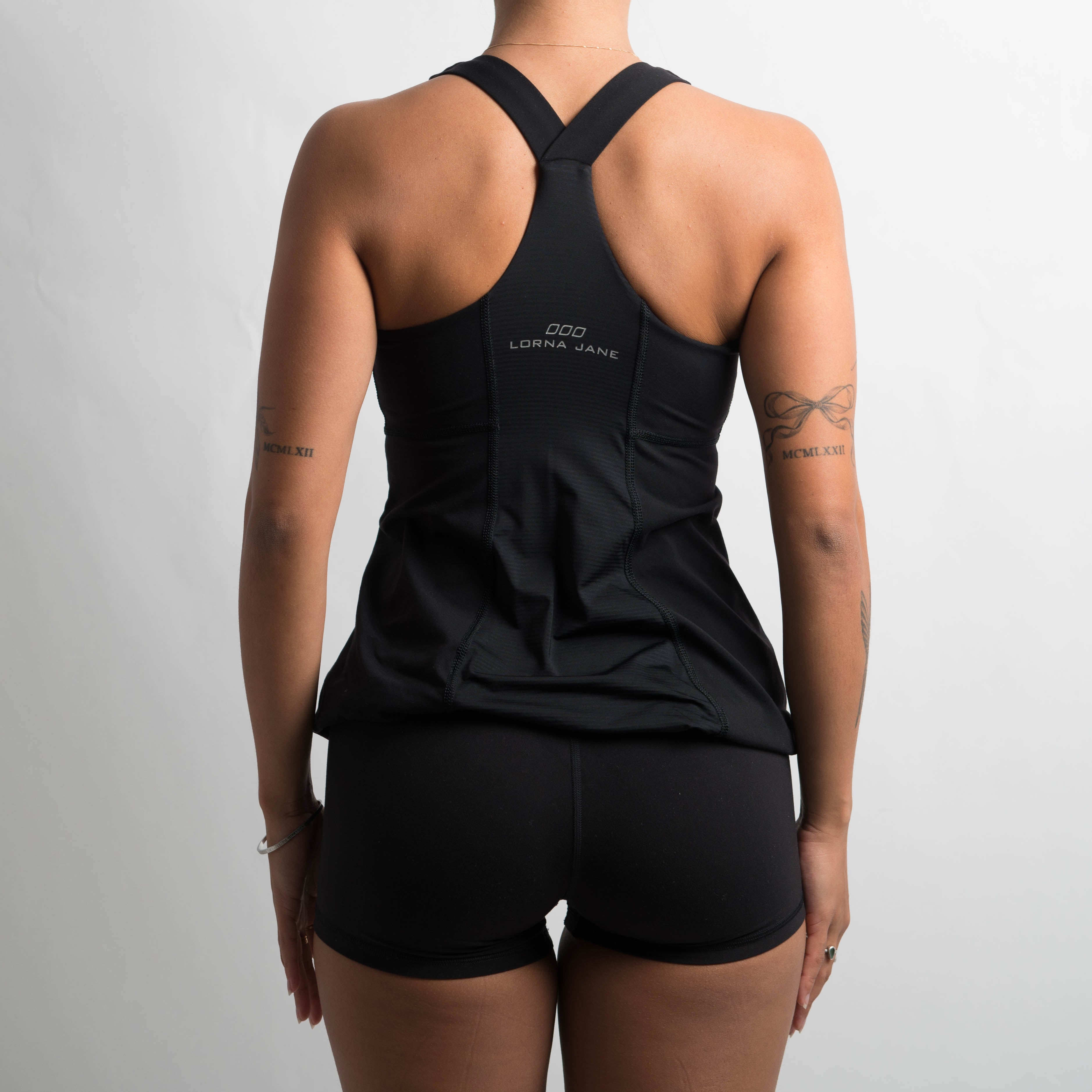 BLACK BABYDOLL ACTIVE TOP