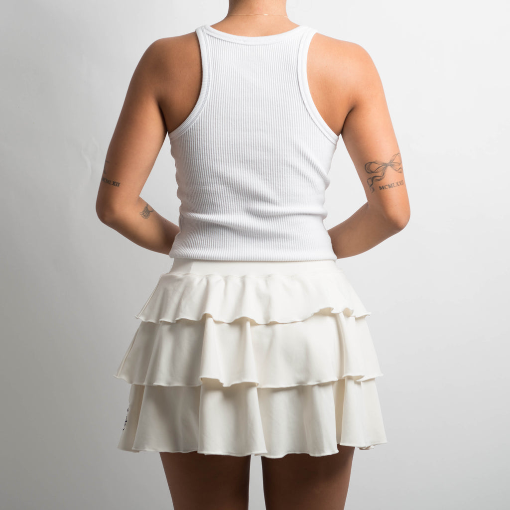 OFF WHITE RUFFLE SKORT
