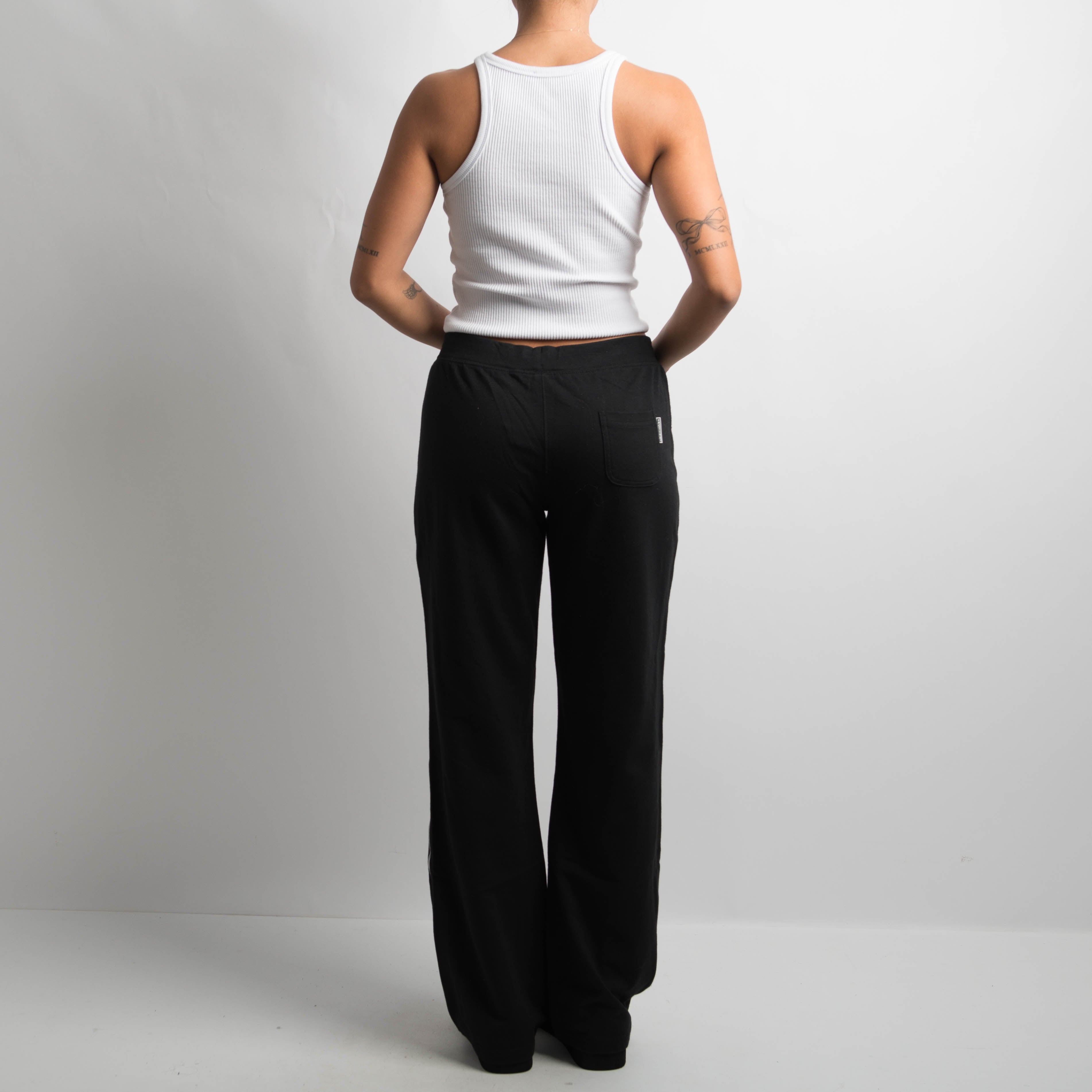 BLACK FLARE LOUNGE PANTS