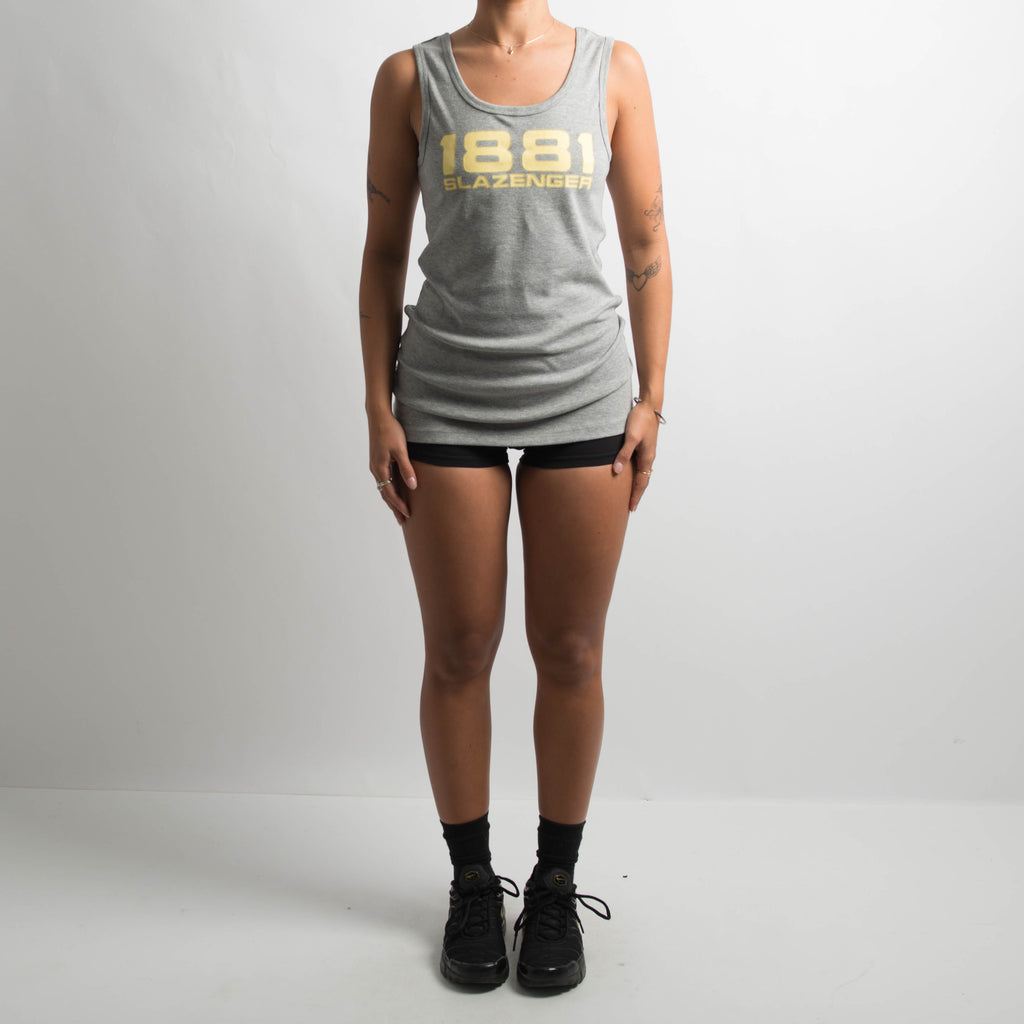 GREY SLAZENGER TANK TOP