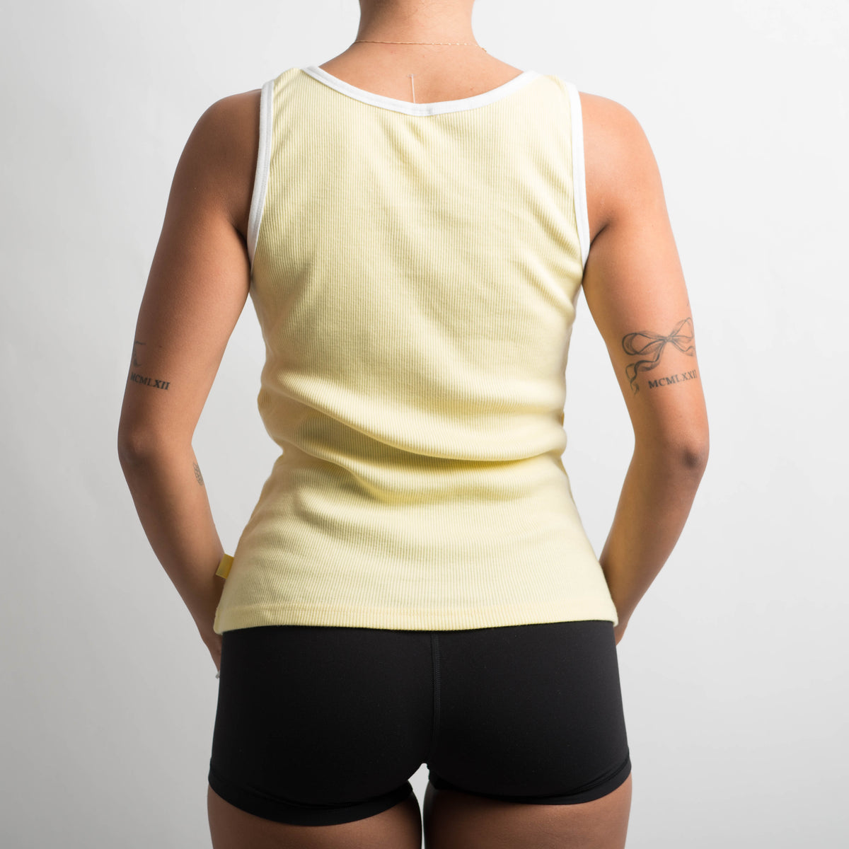 YELLOW RACERBACK TANK TOP