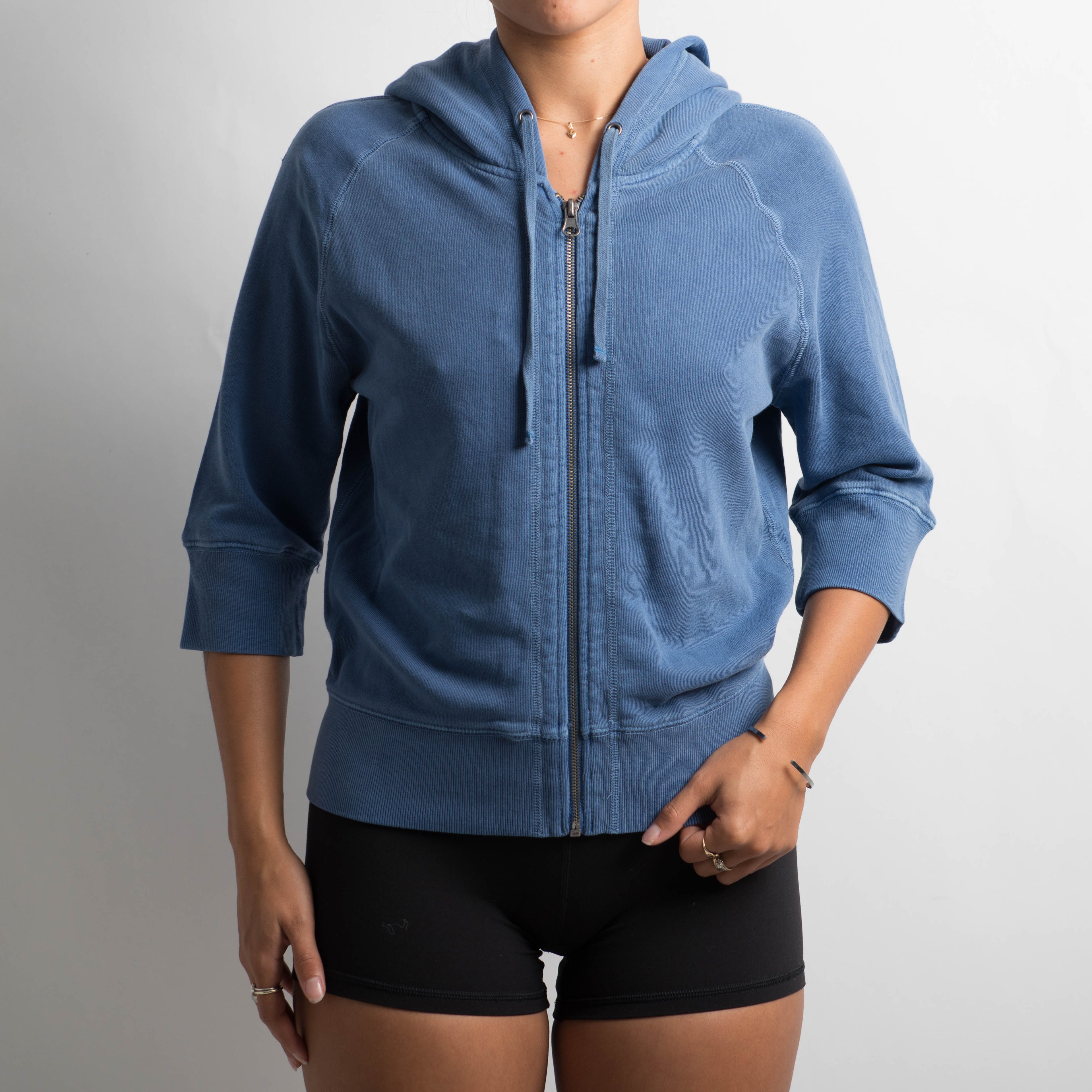 BLUE 1/2 SLEEVE JACKET