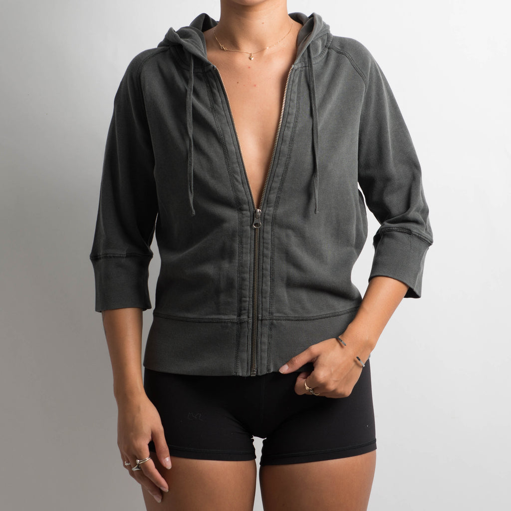 CHARCOAL 1/2 SLEEVE JACKET