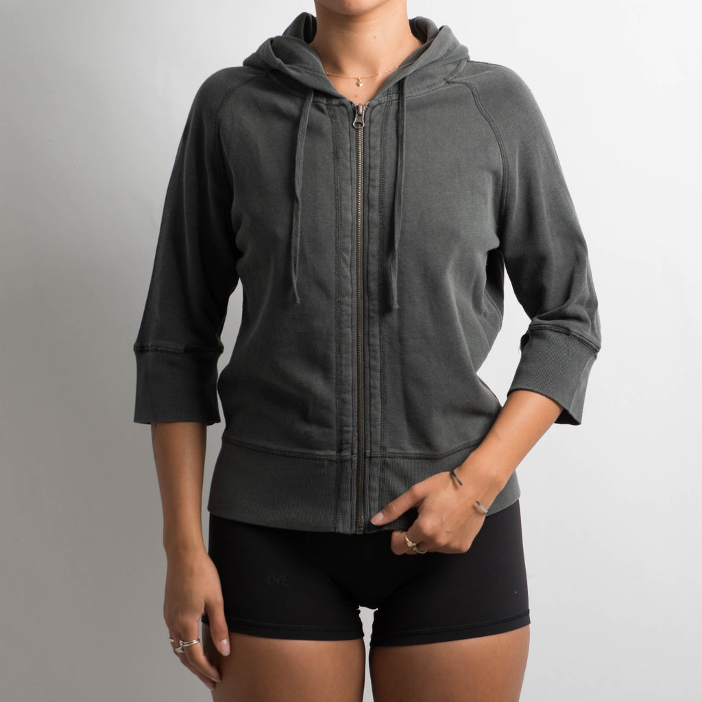 CHARCOAL 1/2 SLEEVE JACKET