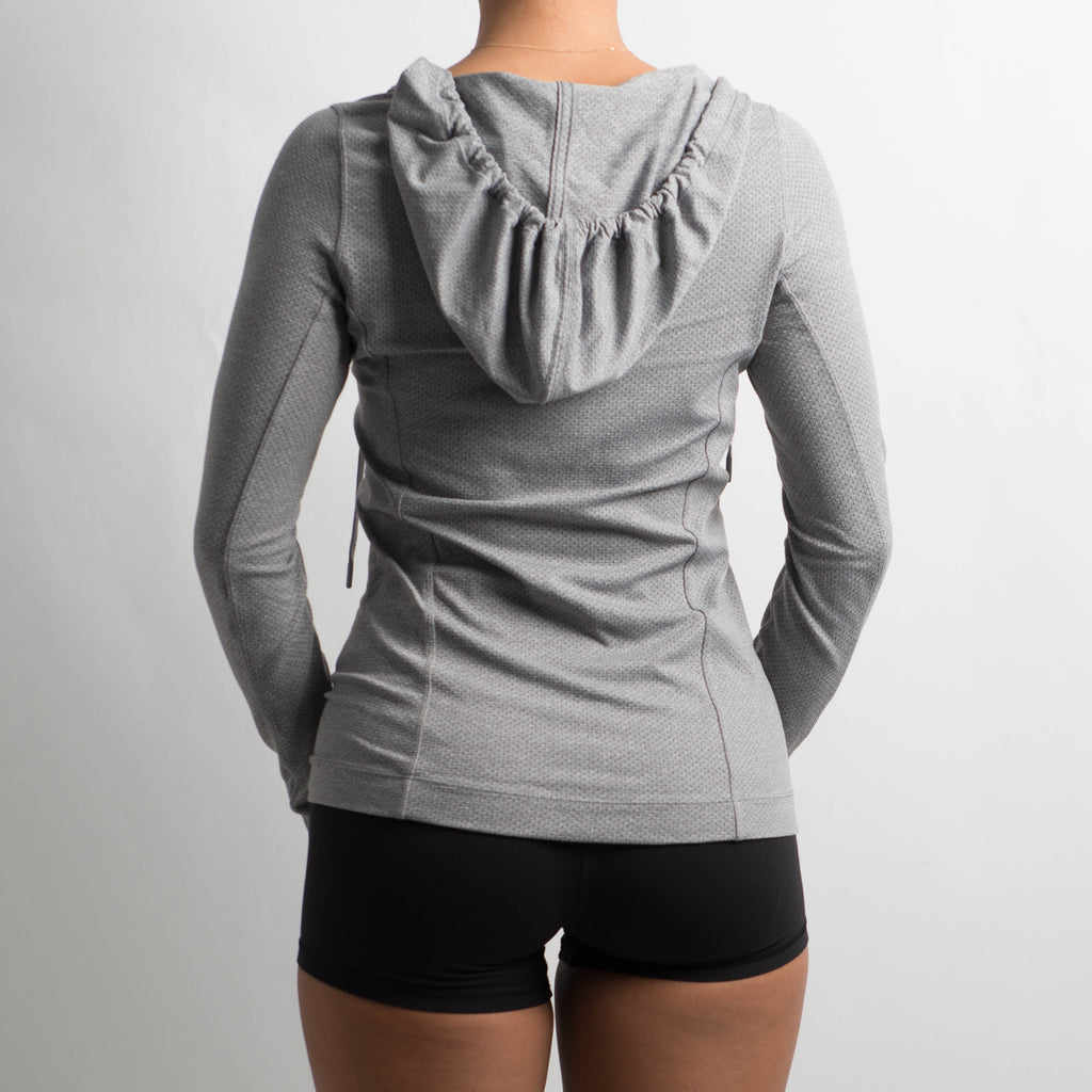 GREY LONG SLEEVE TOP