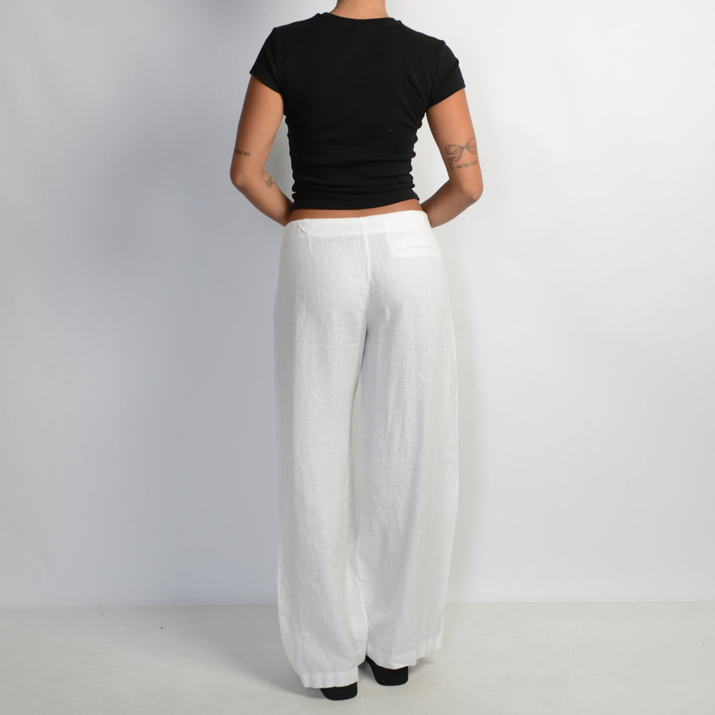 WHITE LINEN PANTS