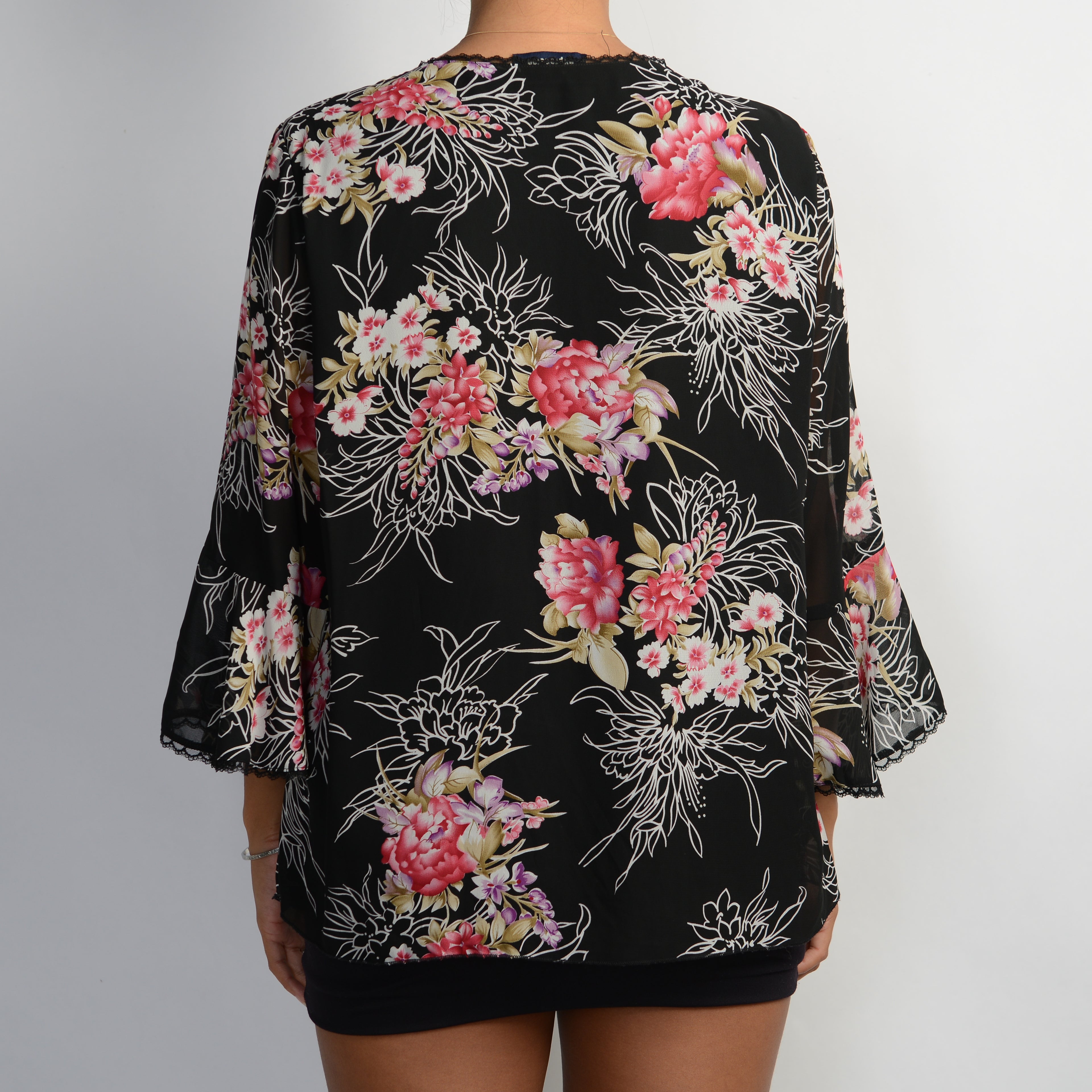 FLORAL 3/4 SLEEVE TOP