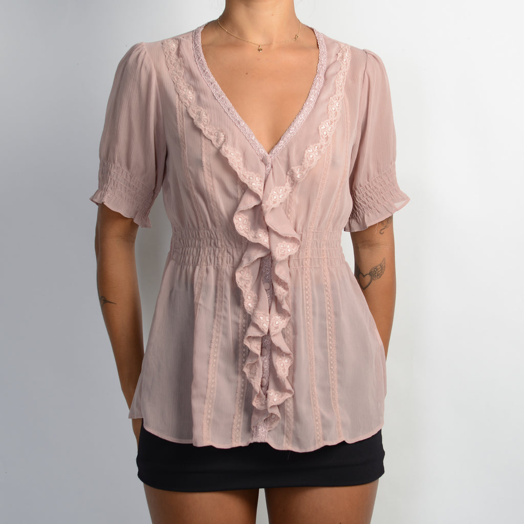 SHEER PINK BLOUSE