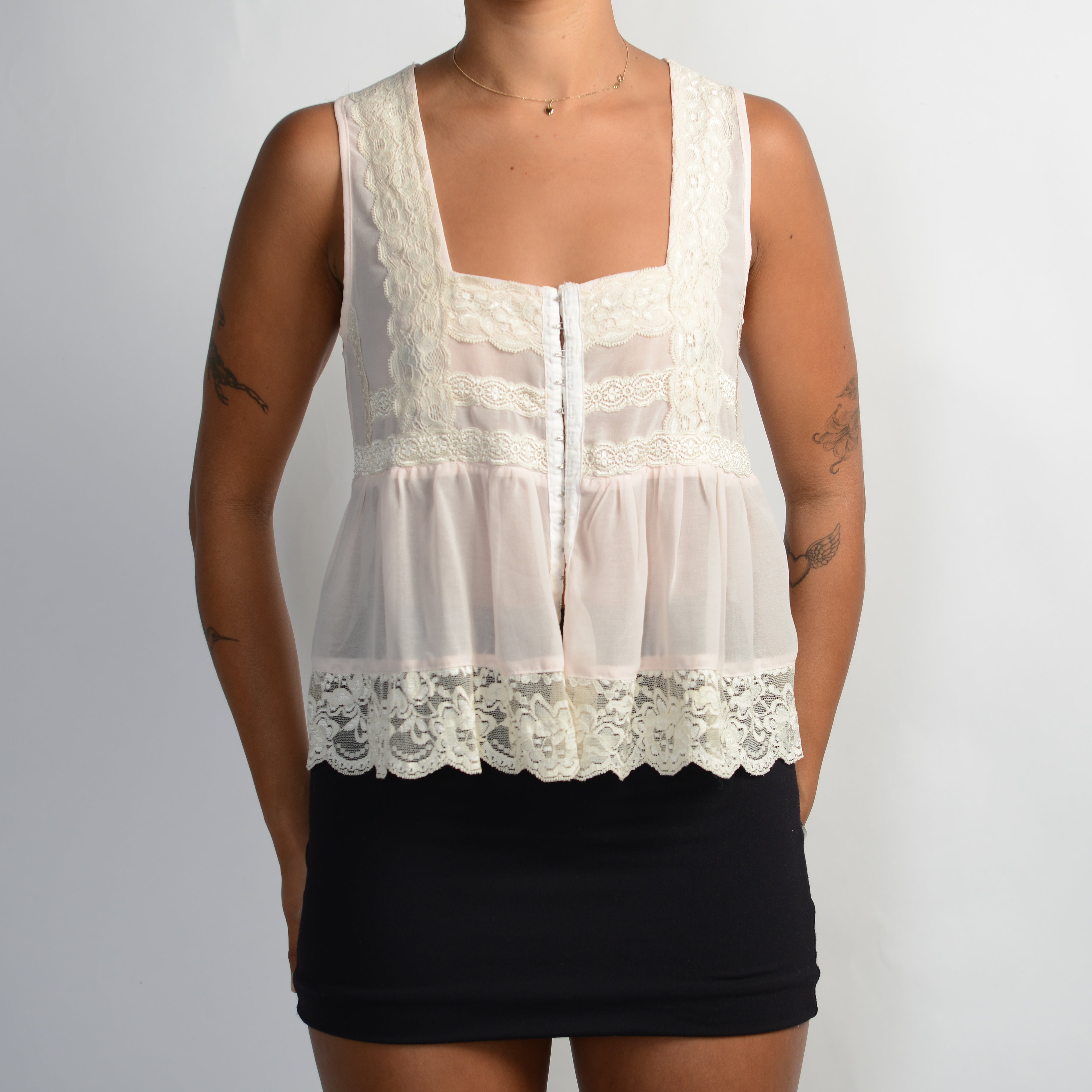 SHEER BABYDOLL TOP