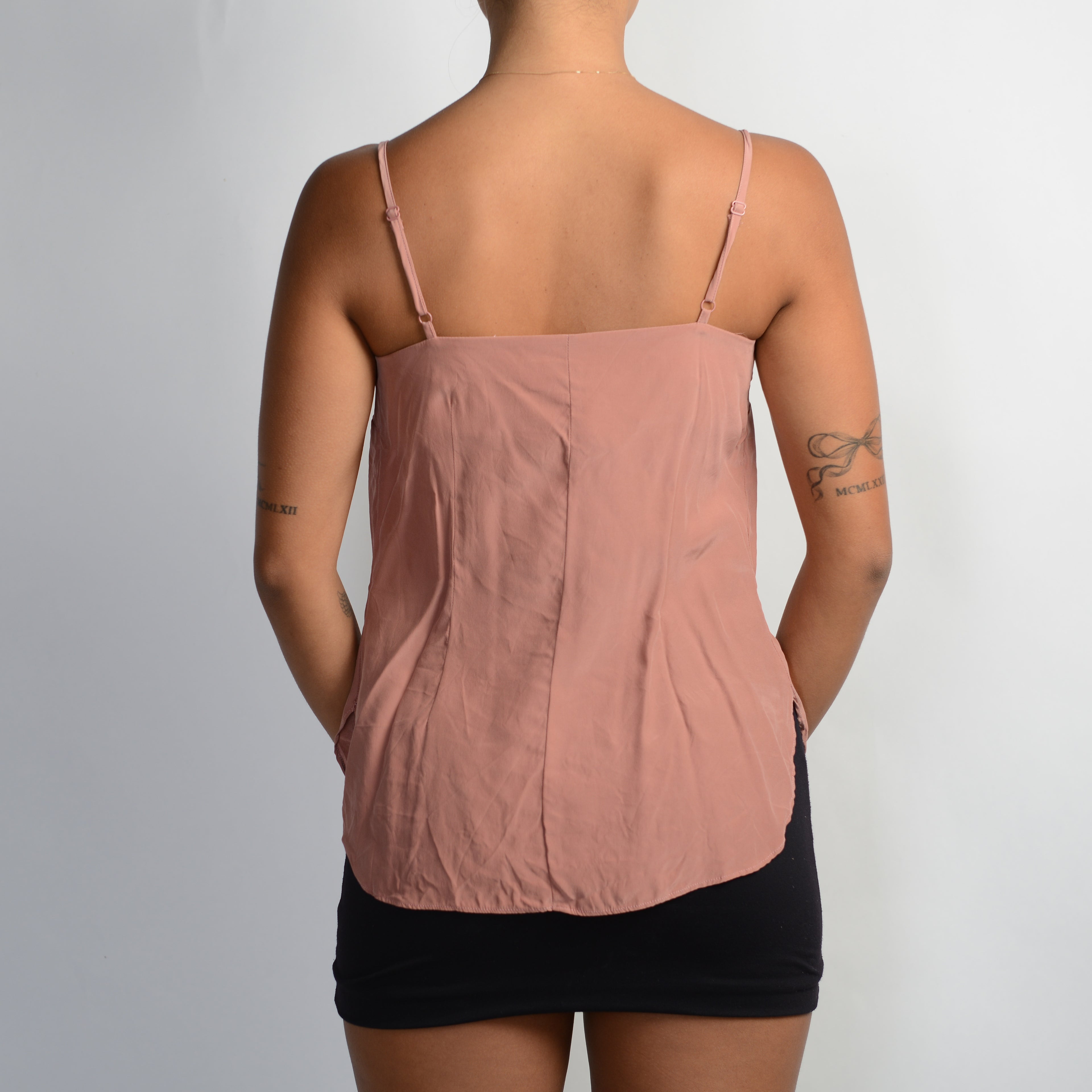 PINK SILK CAMISOLE