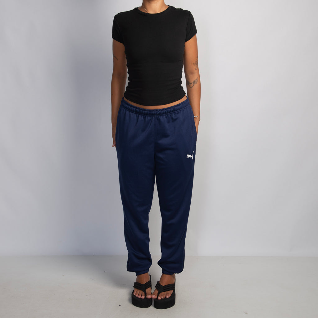 NAVY CUFF TRACK PANTS