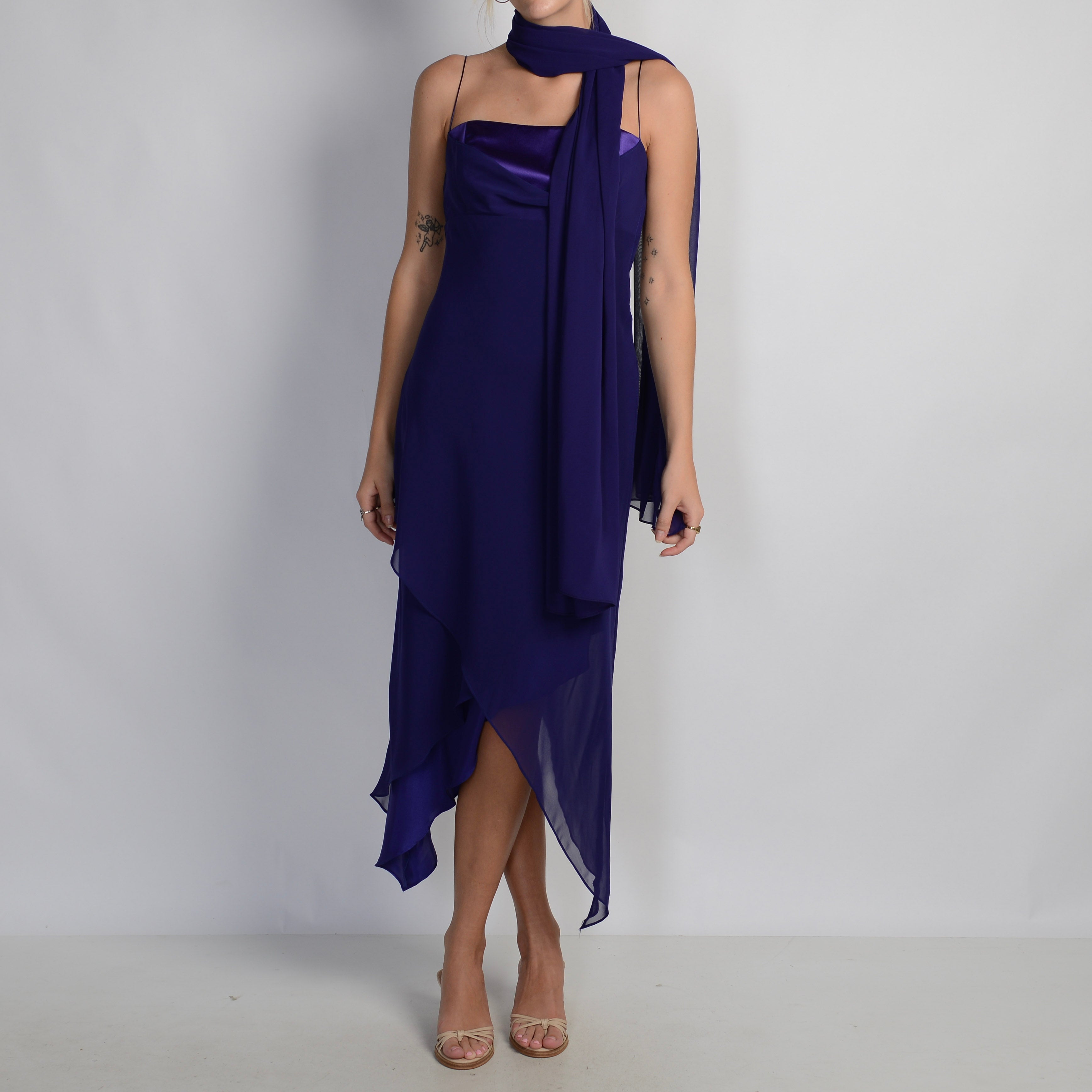 INDIGO LAYERED DRESS