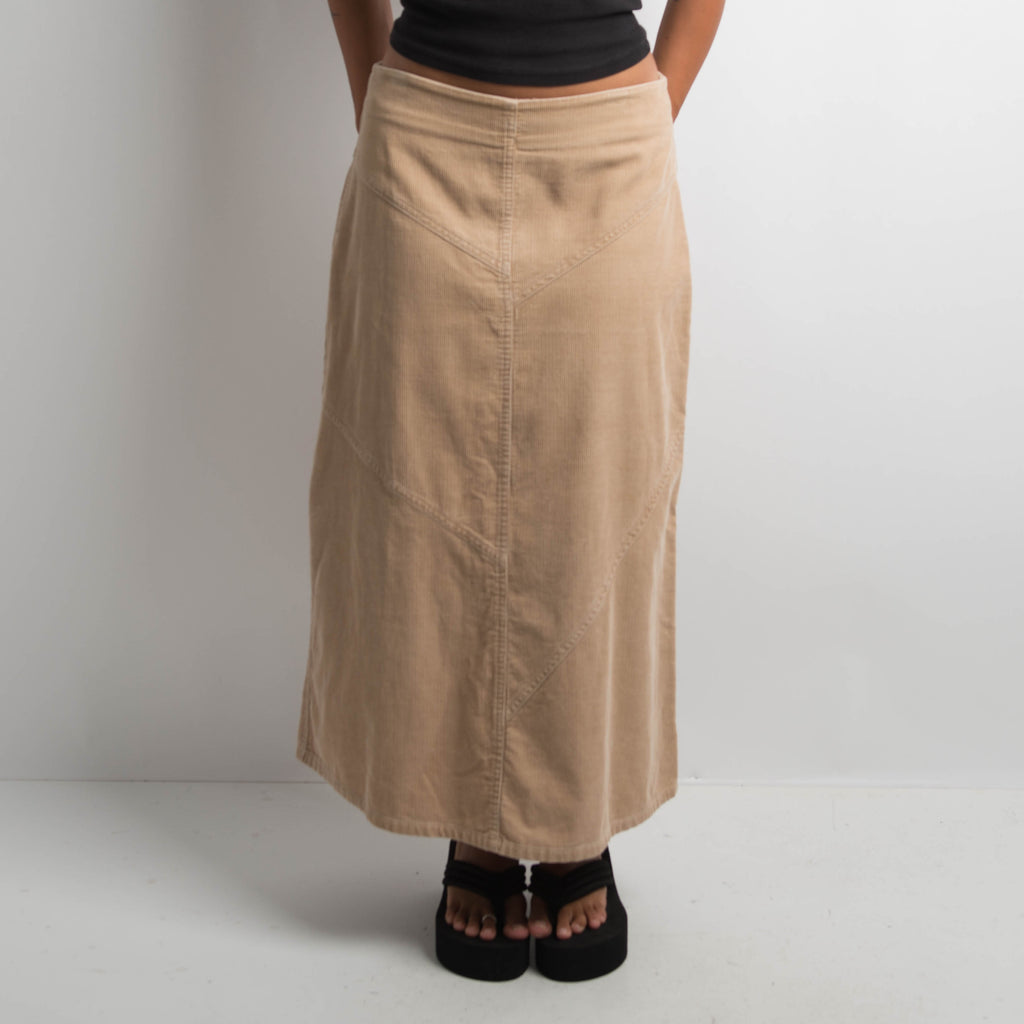 CORDUROY LONGLINE SKIRT