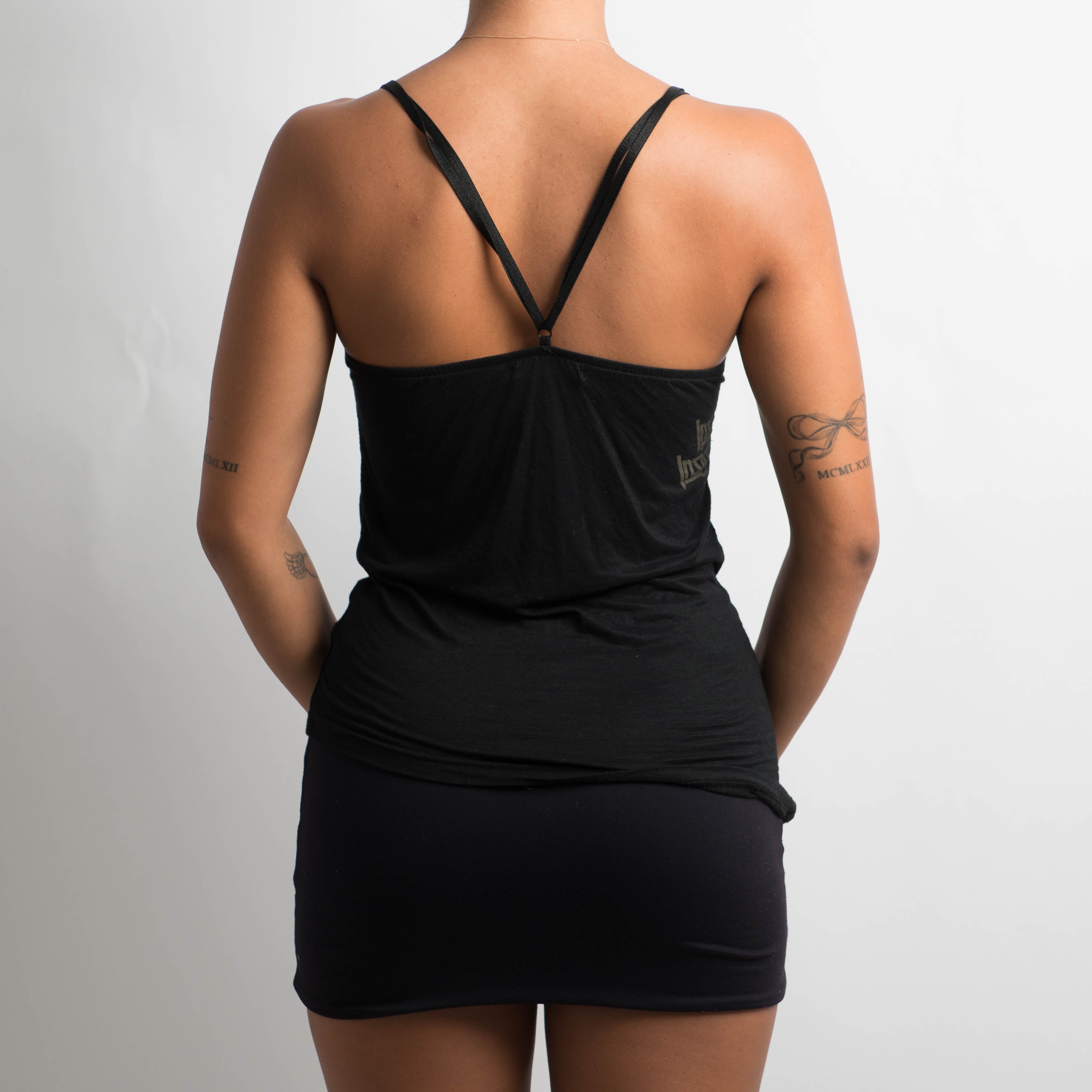 BLACK STRETCH CAMISOLE