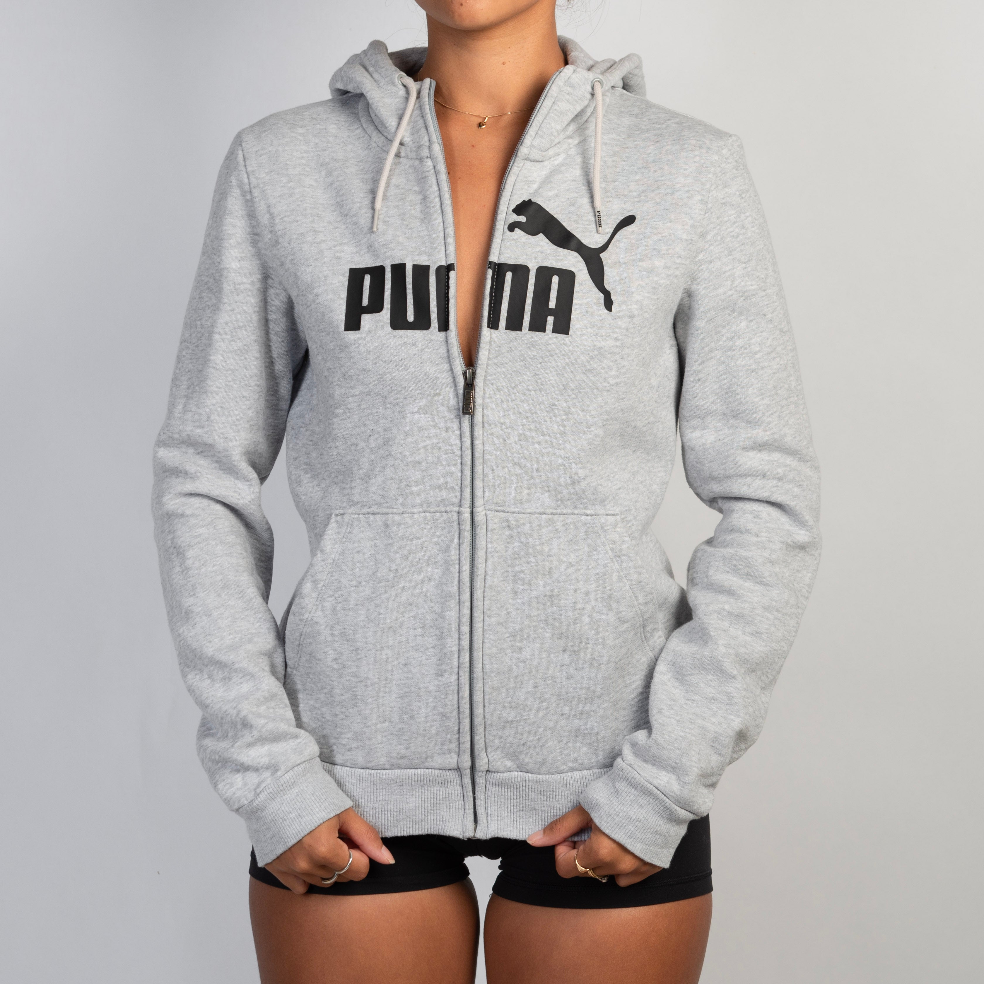 GREY ZIP HOODIE JACKET