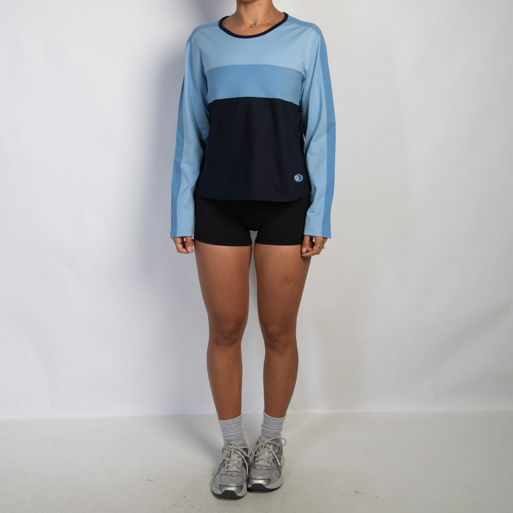 BLUE COTTON PANEL TOP
