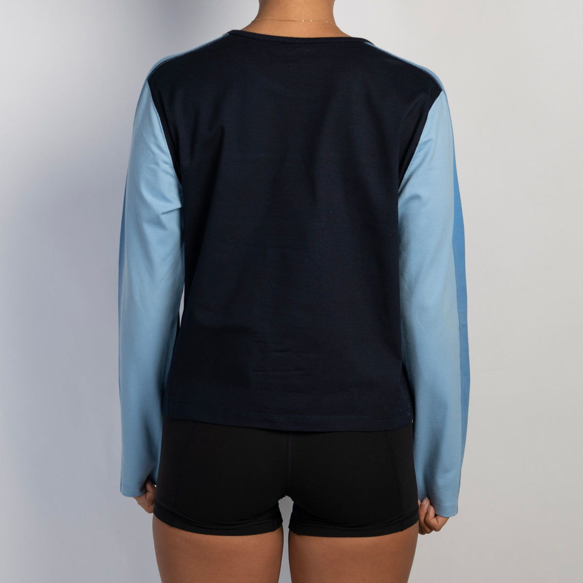 BLUE COTTON PANEL TOP