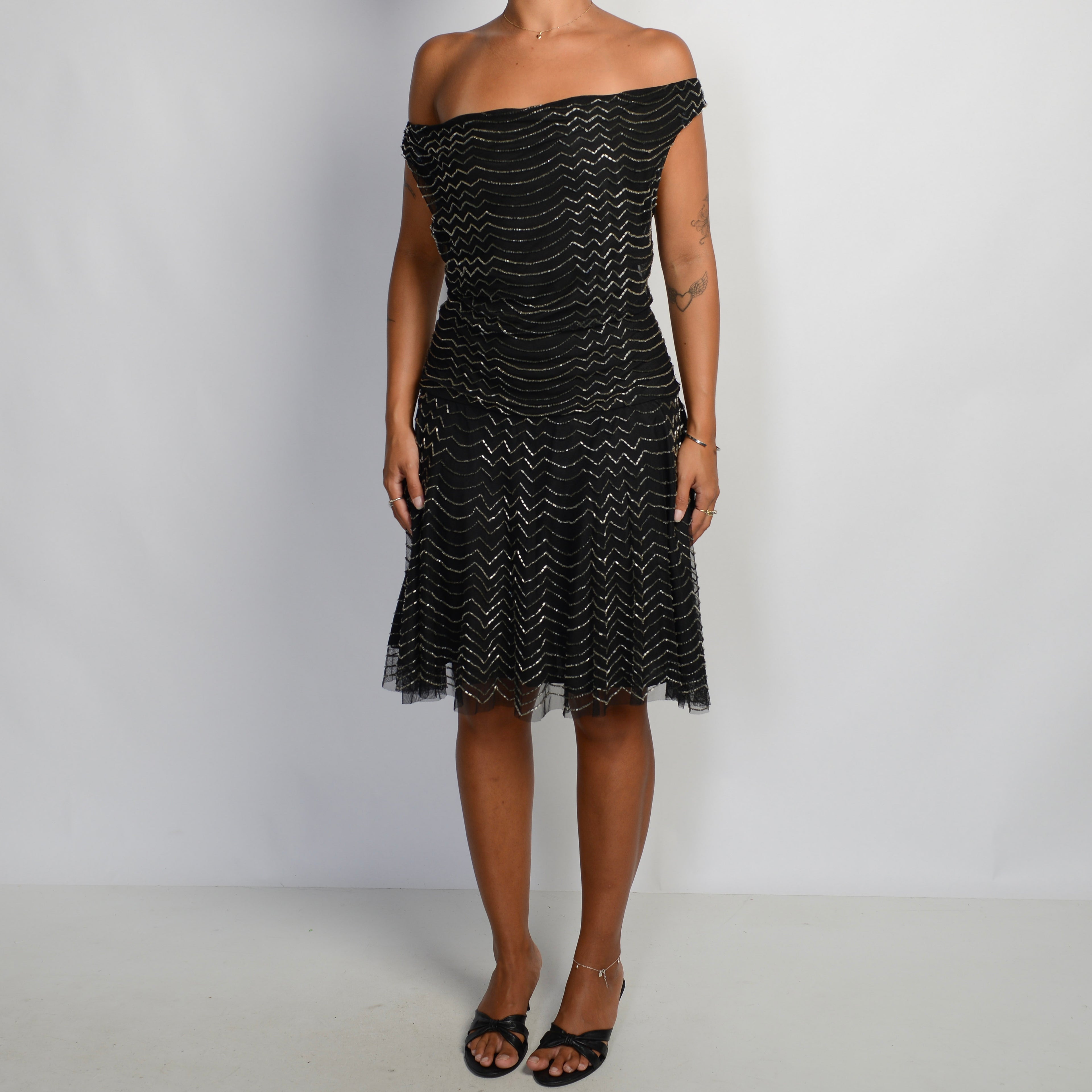 BEADED COCKTAIL DRESS