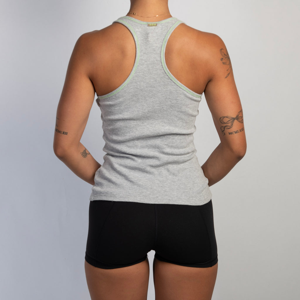 GREY COTTON TANK TOP