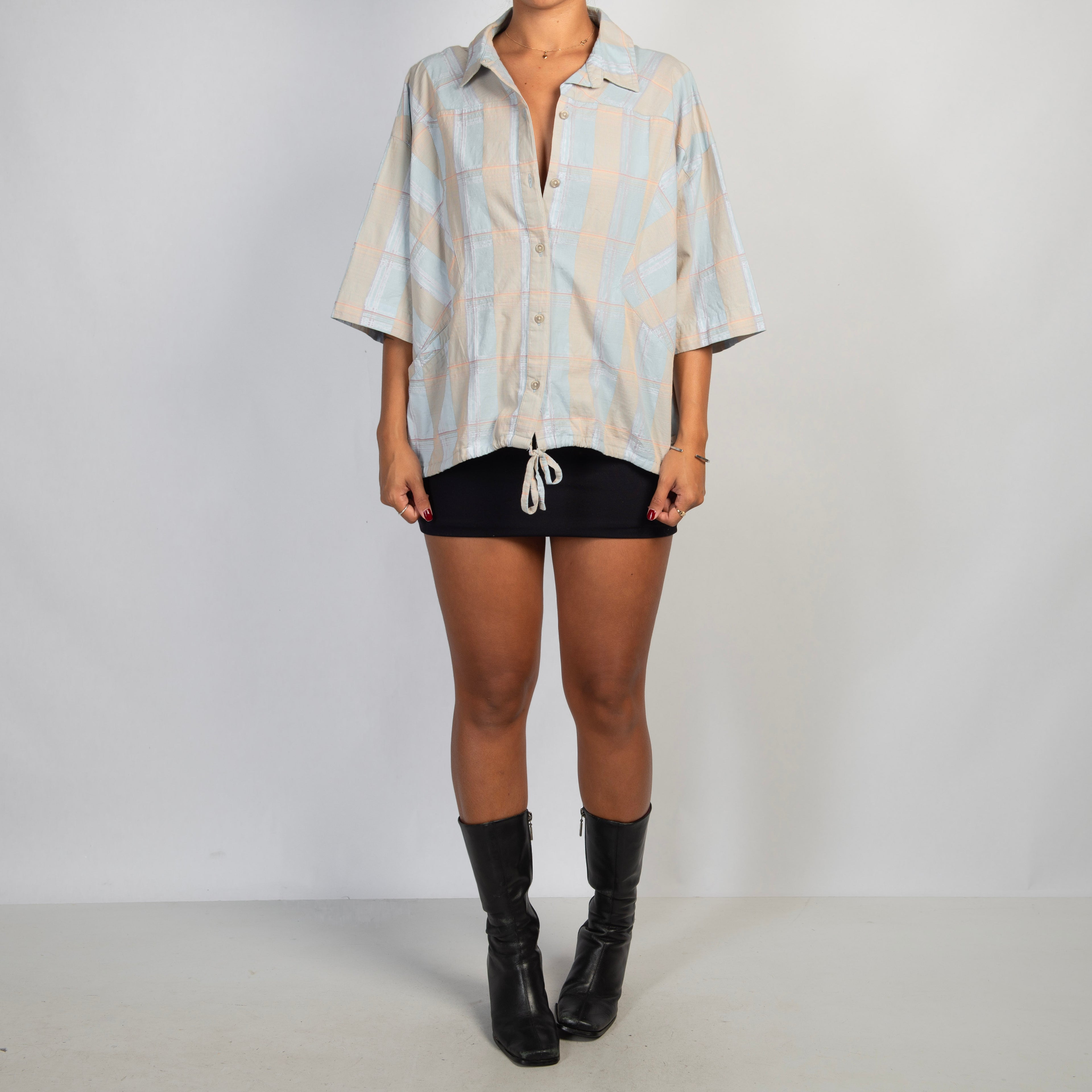 PASTEL PLAID BLOUSE