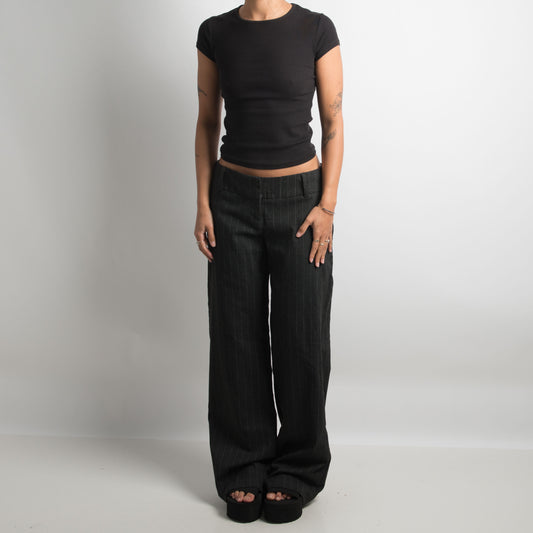 PANTALON À RAYURES ANTHRACITES