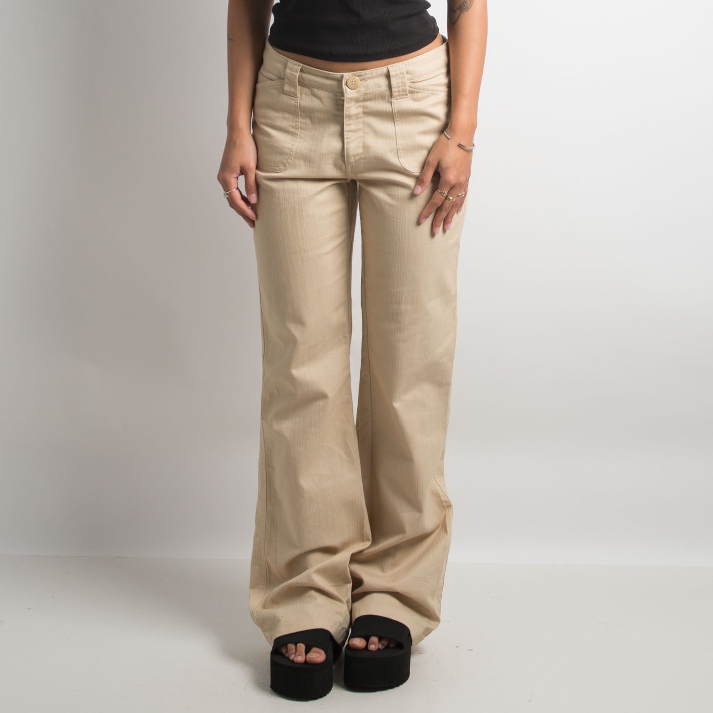 PANTALON BOOTCUT BRUN