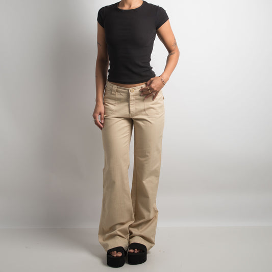 PANTALON BOOTCUT BRUN