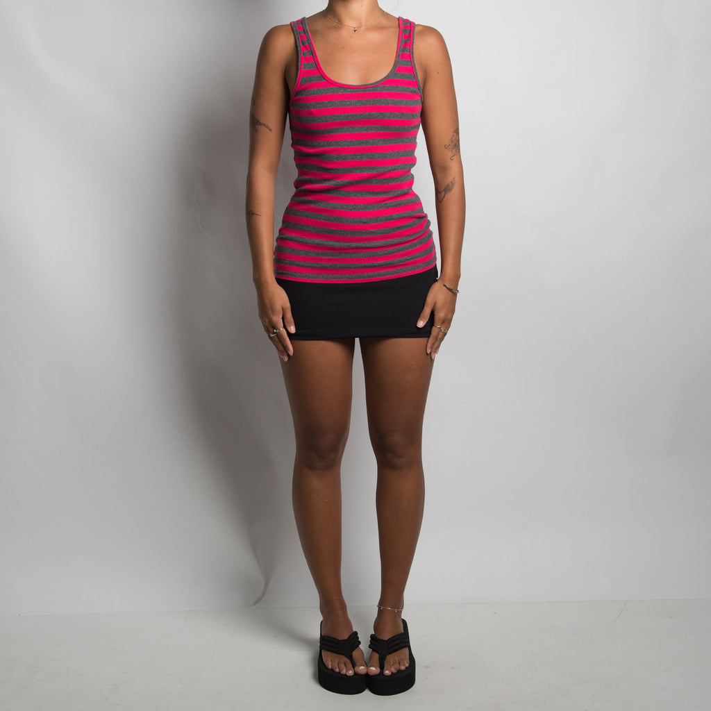 PINK STRIPE TANK TOP