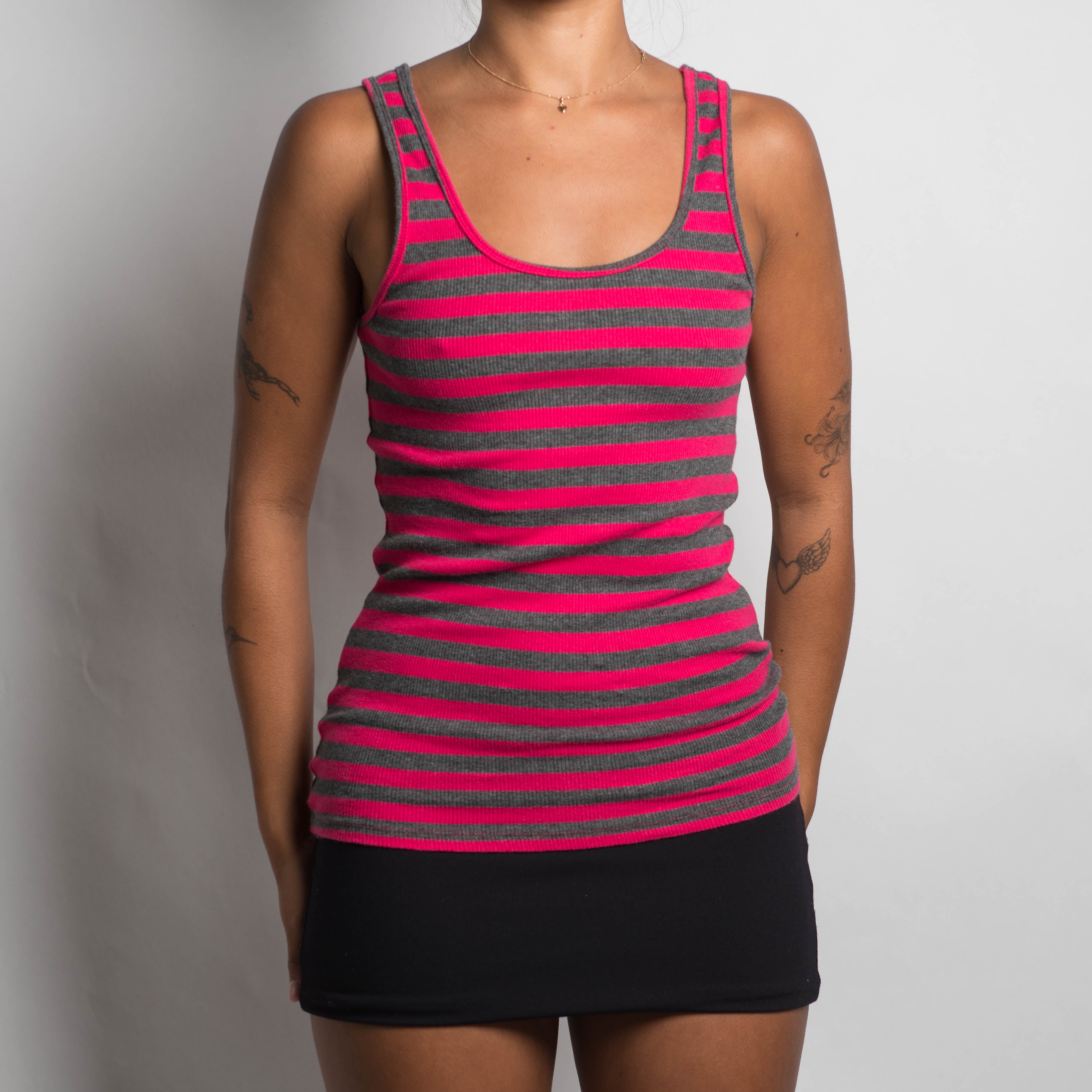 PINK STRIPE TANK TOP