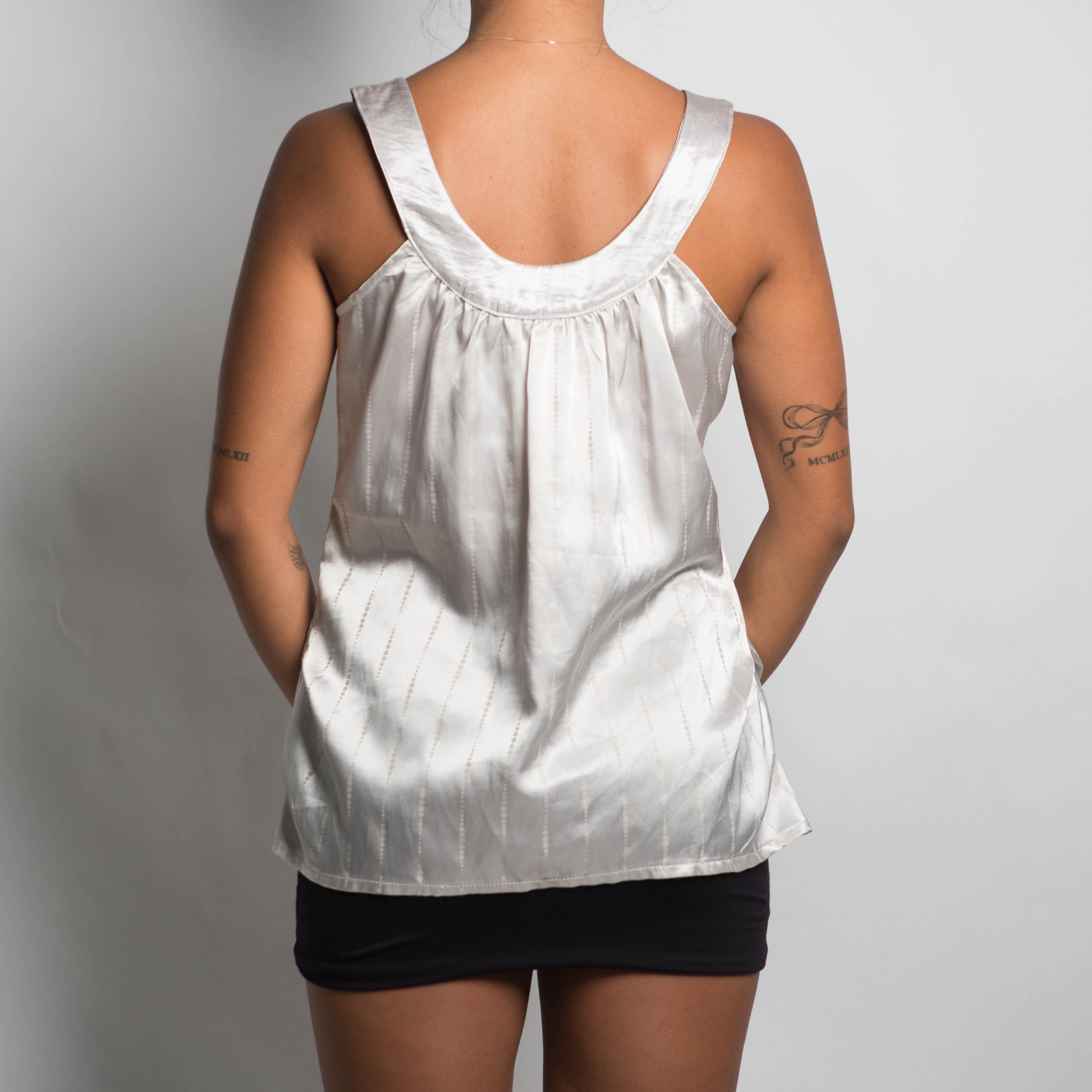 SILVER SCOOP NECK TANK