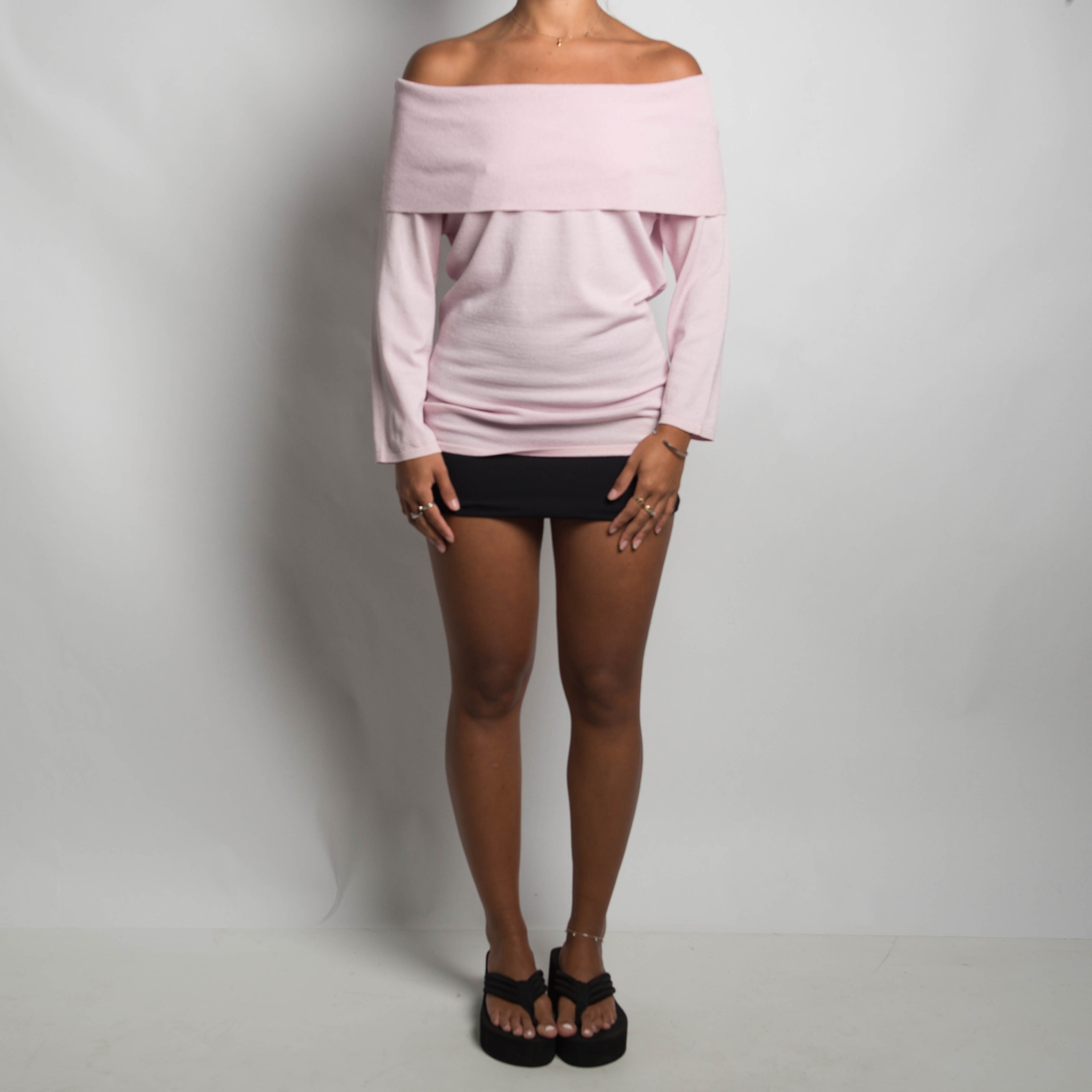 PINK OFF THE SHOULDER TOP