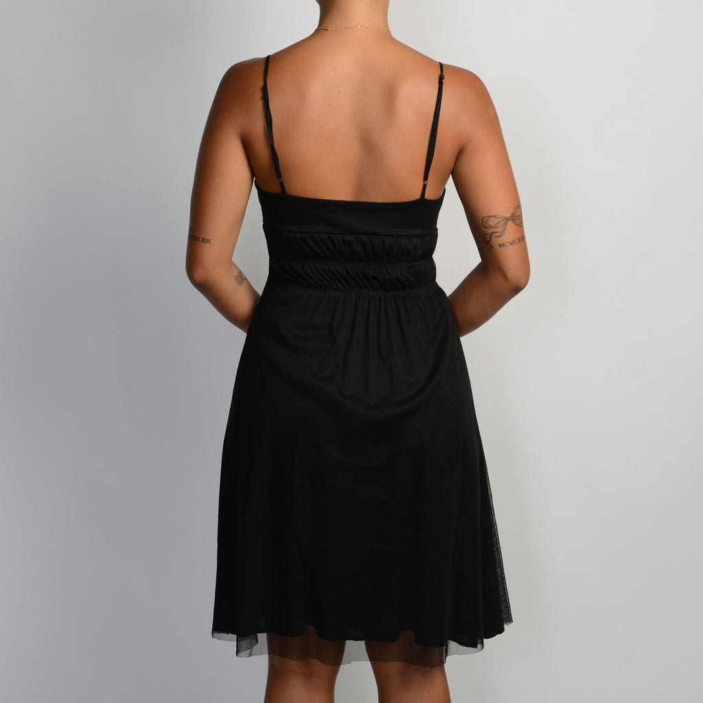 BLACK MESH DRESS