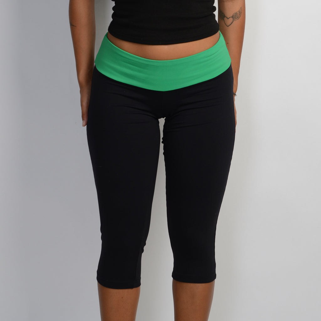 GREEN CONTRAST TIGHTS