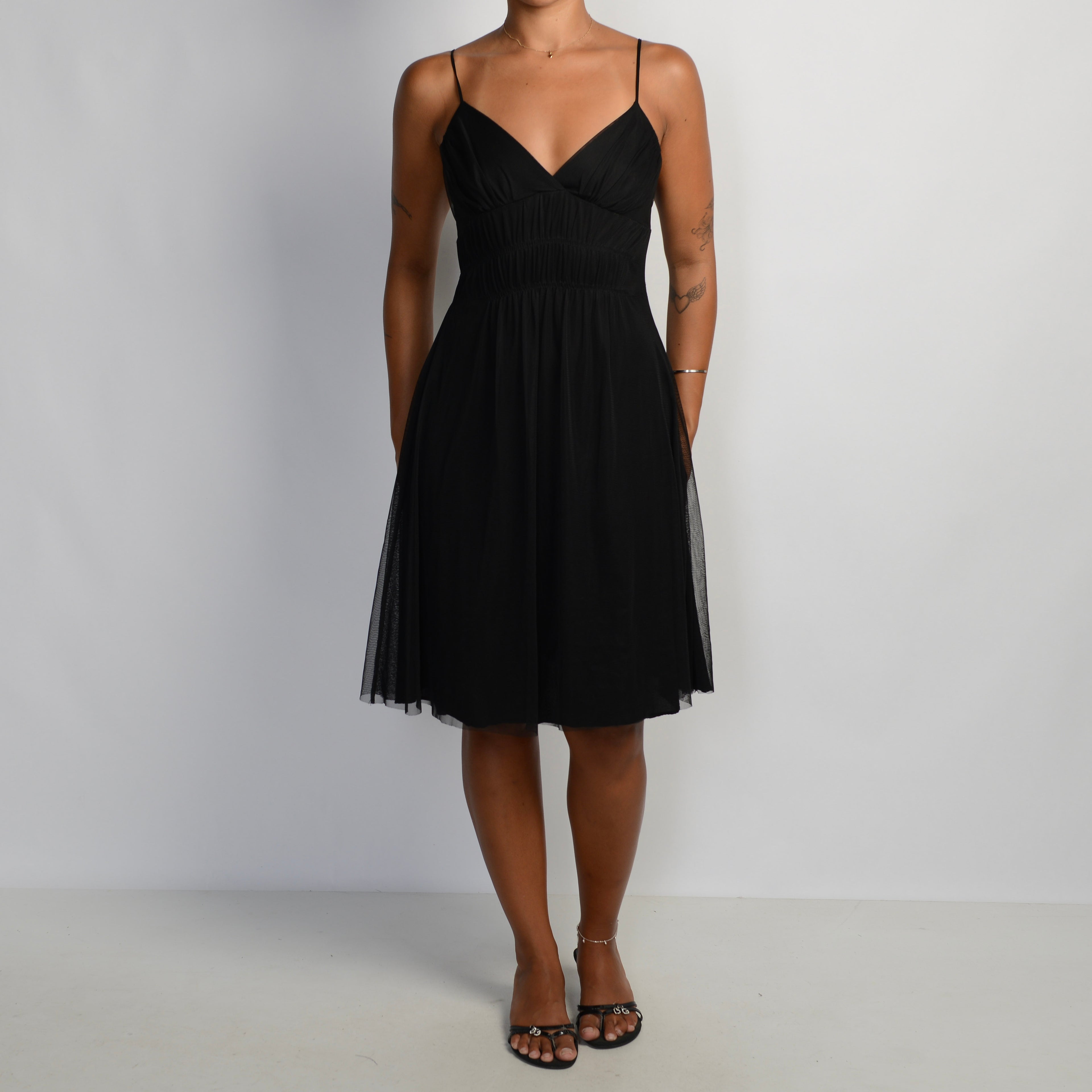BLACK MESH DRESS