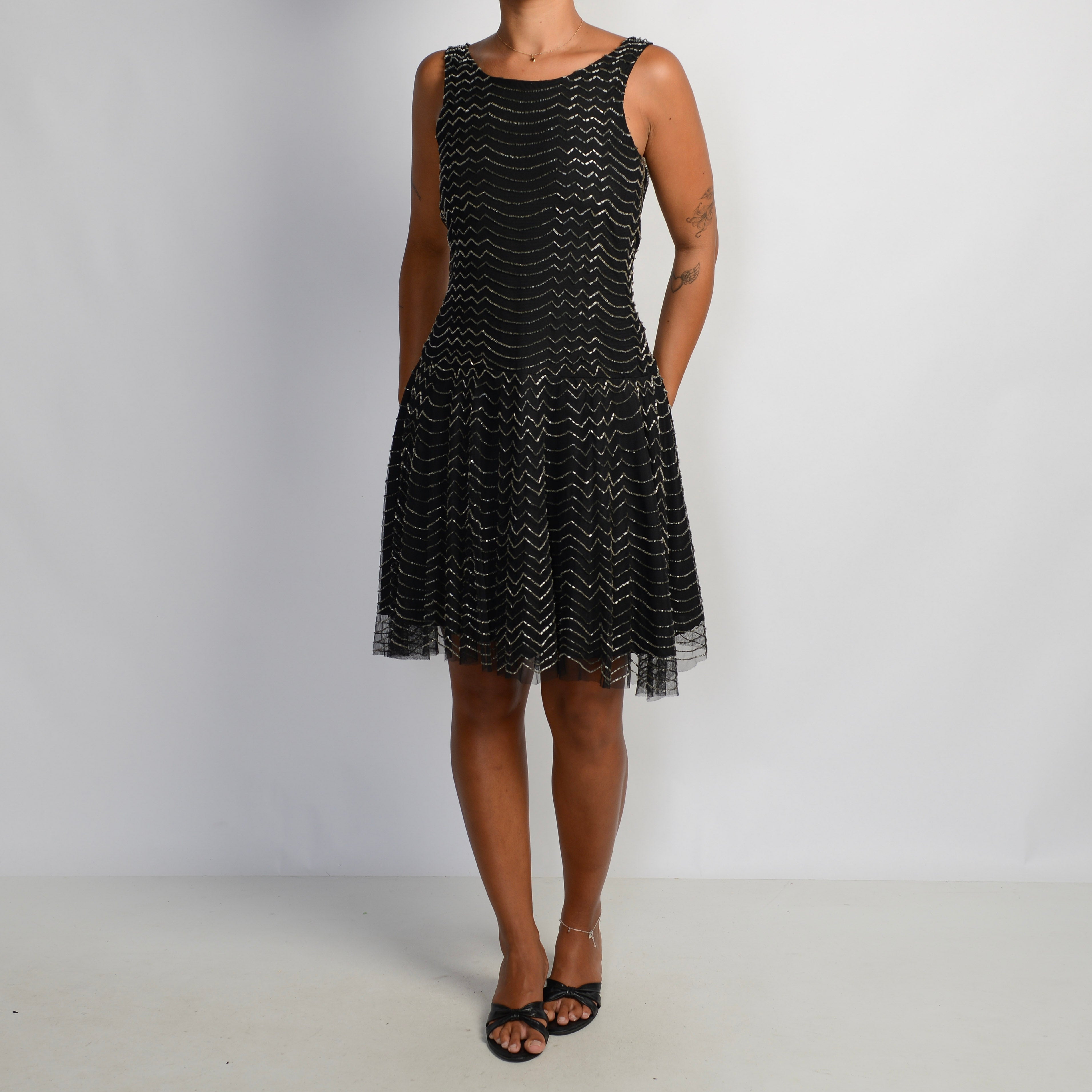 BEADED COCKTAIL DRESS