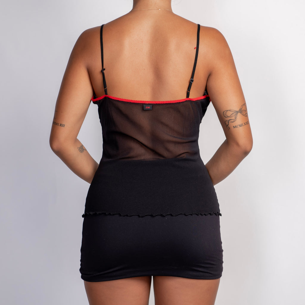 FLORAL MESH CAMISOLE