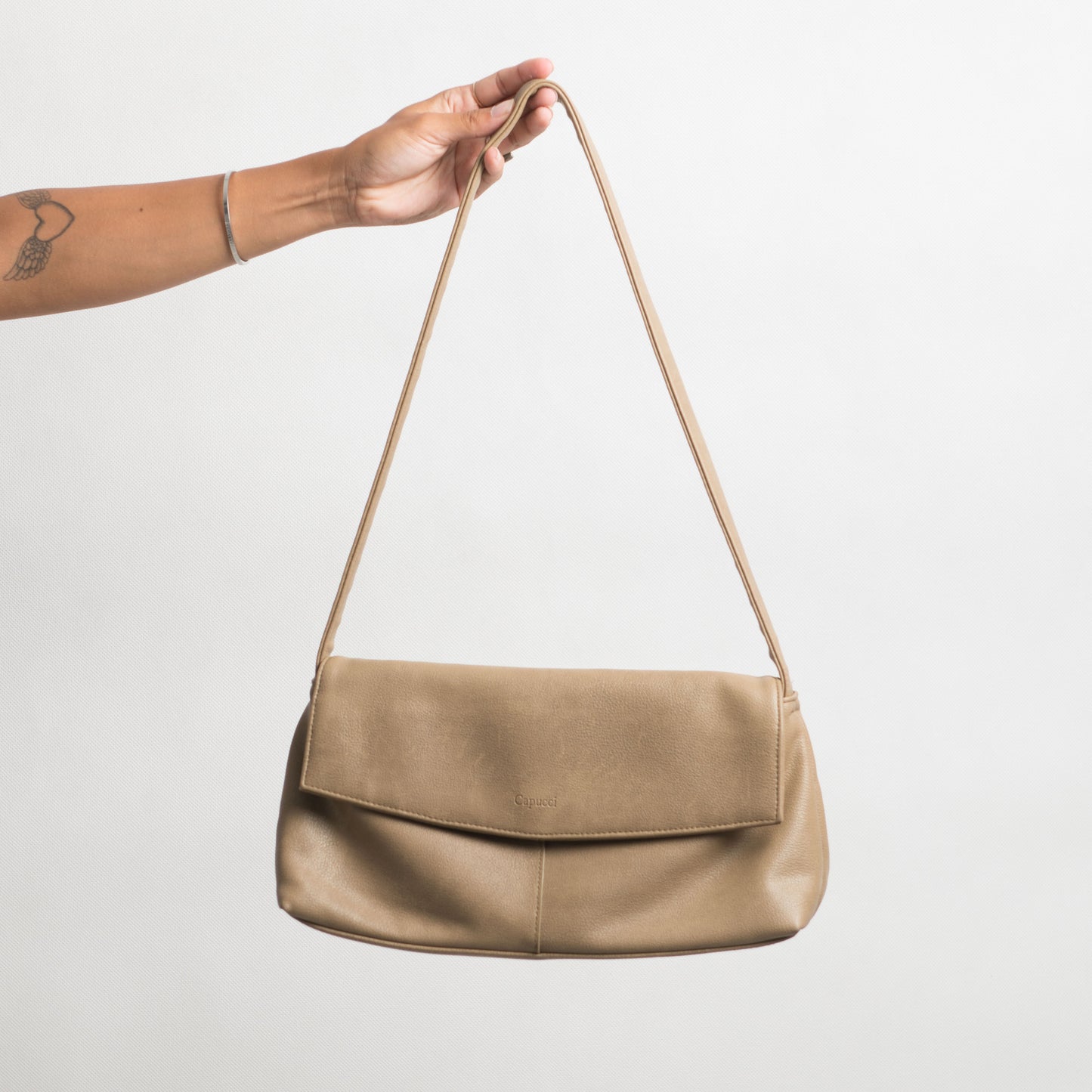 SAC EN SIMILI CUIR BEIGE