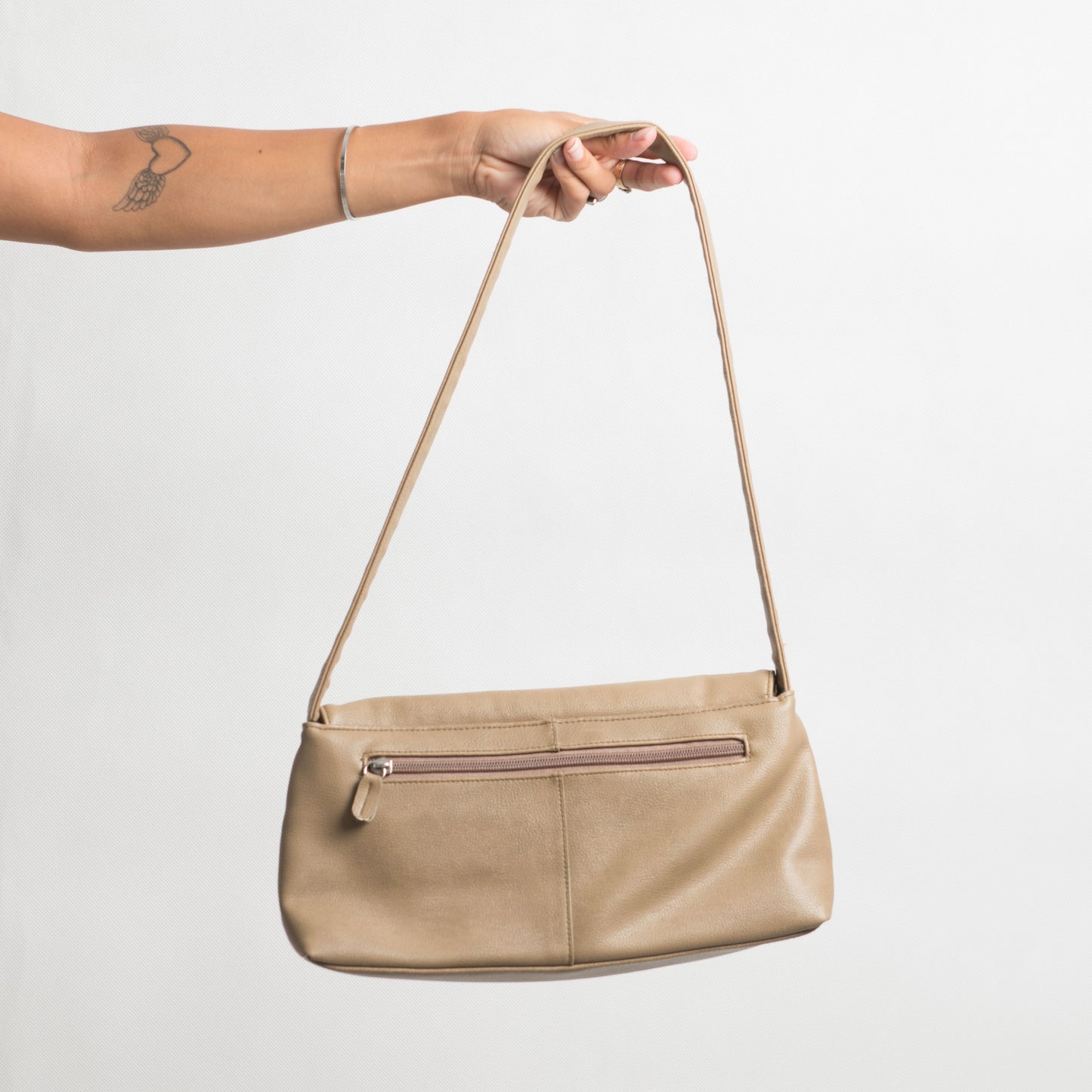 SAC EN SIMILI CUIR BEIGE