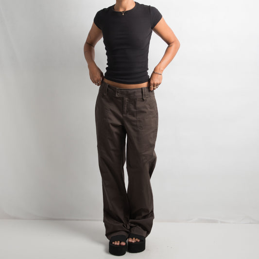 PANTALON DROIT MARRON