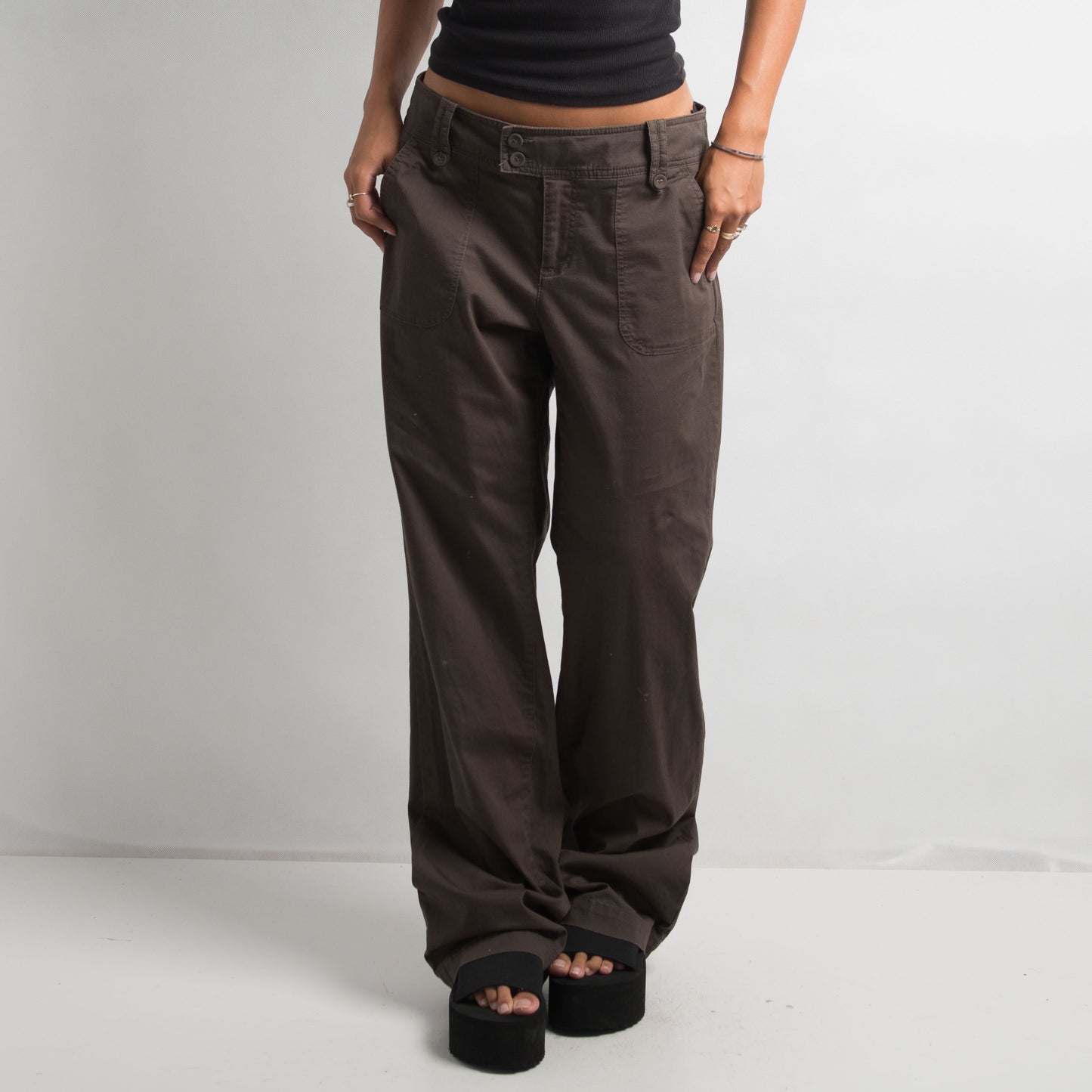 PANTALON DROIT MARRON