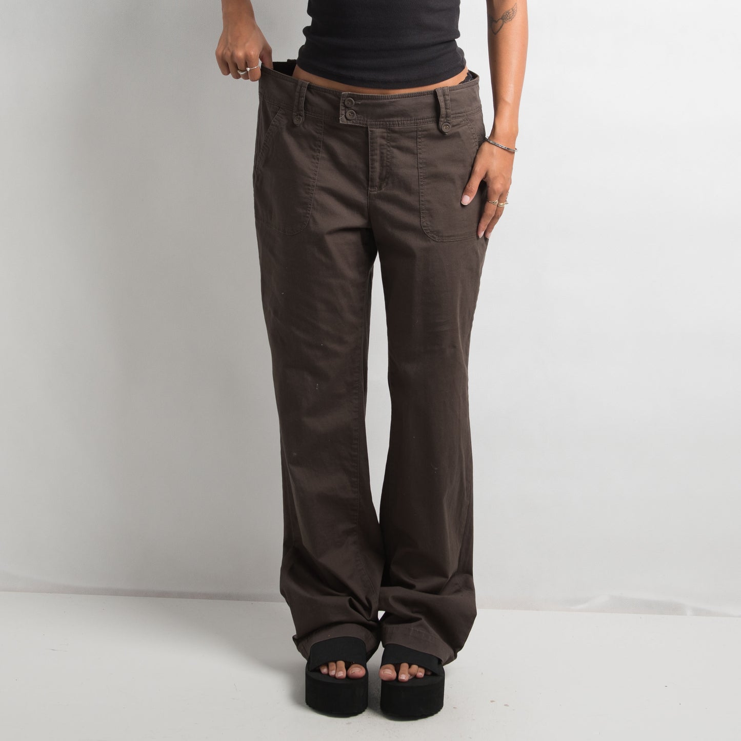 PANTALON DROIT MARRON