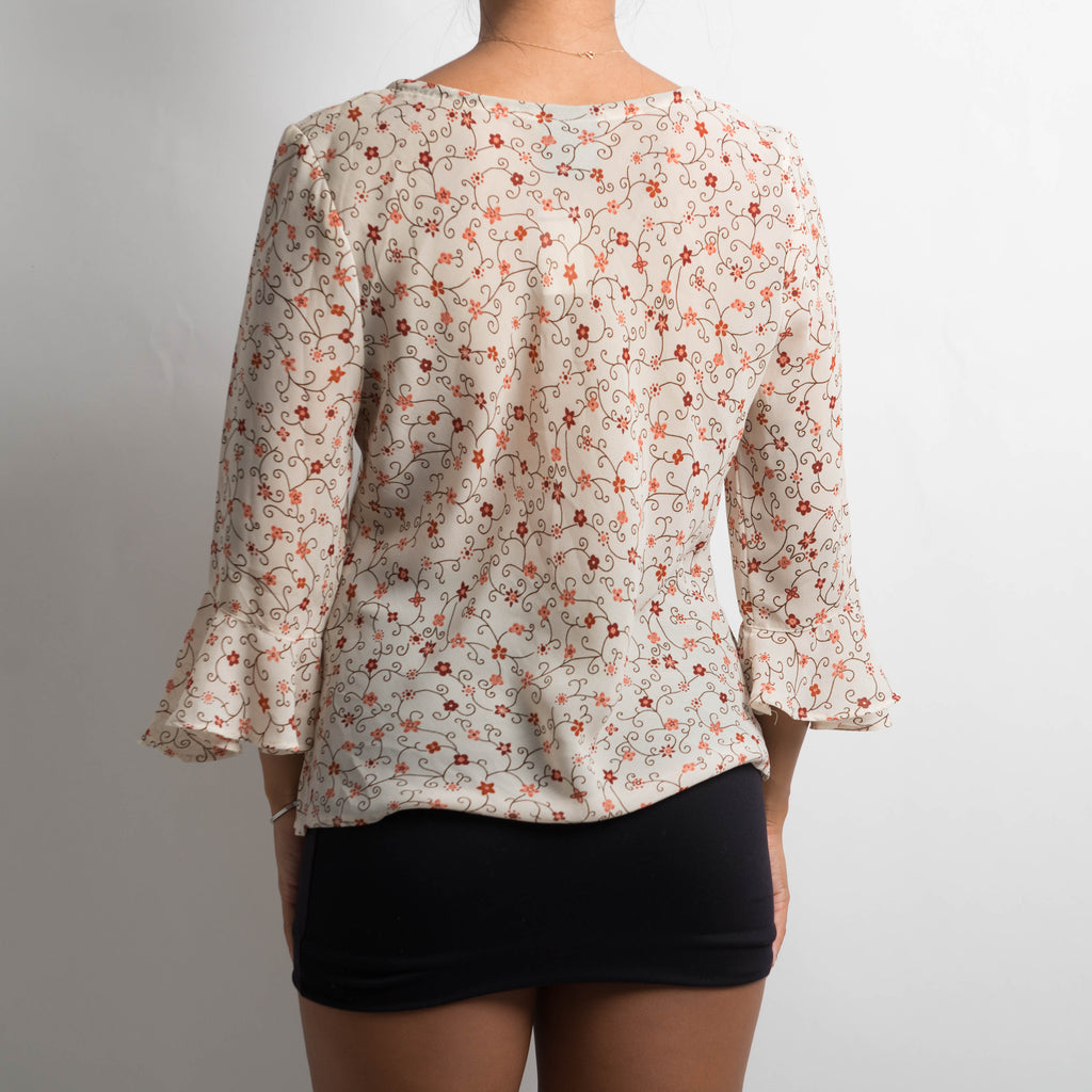 SHEER FLORAL TOP