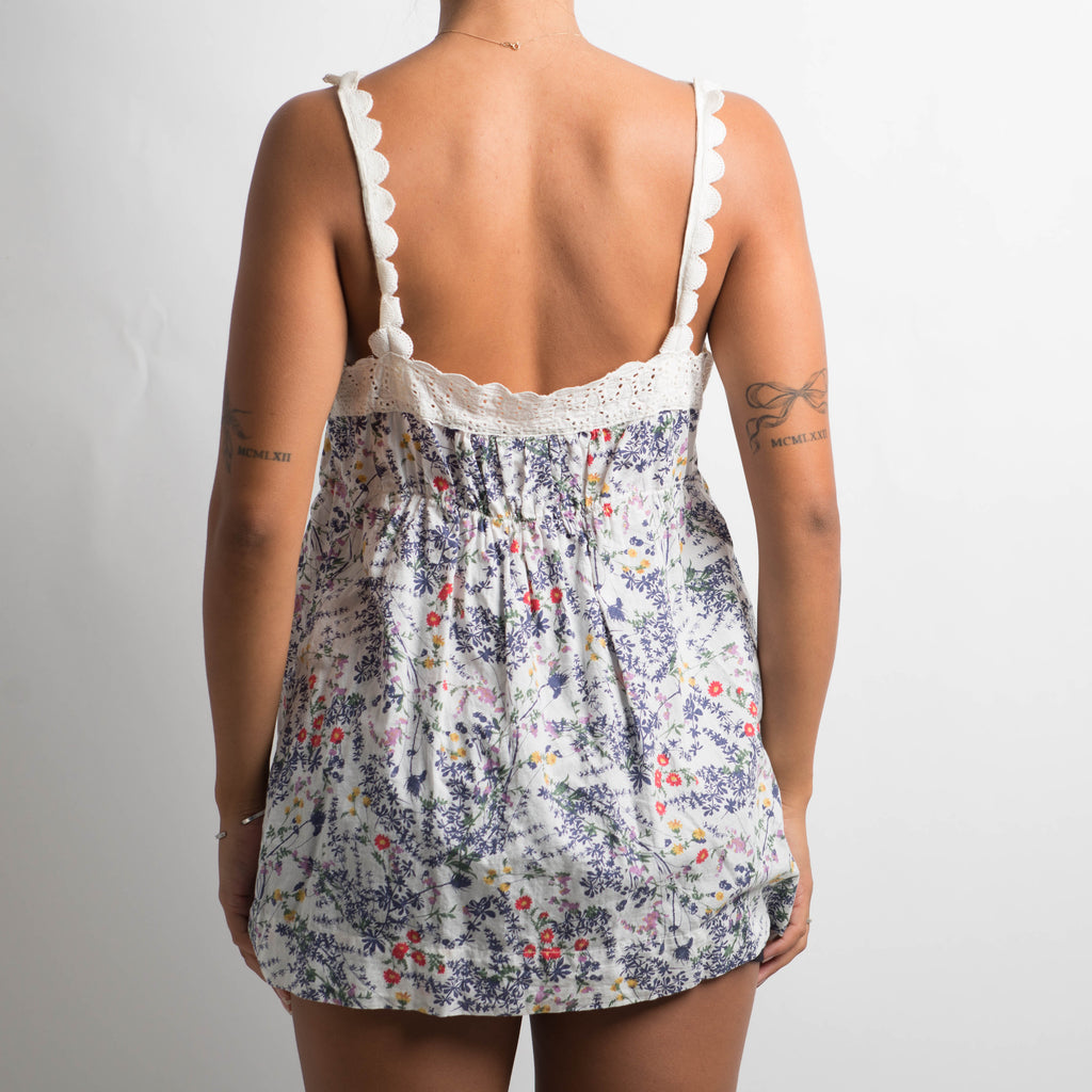 FLORAL BABYDOLL TOP