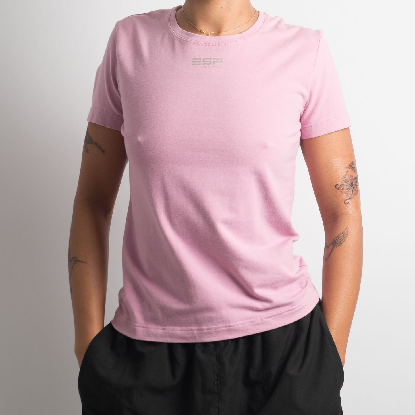 T-SHIRT ROSE POUSSIÈRE