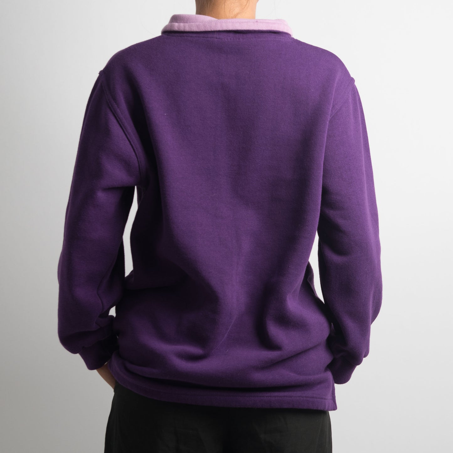 PURPLE COLLARED SWEATER