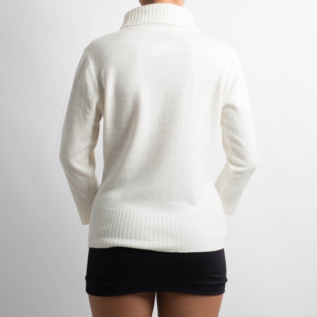 OFF WHITE TURTLENECK KNIT