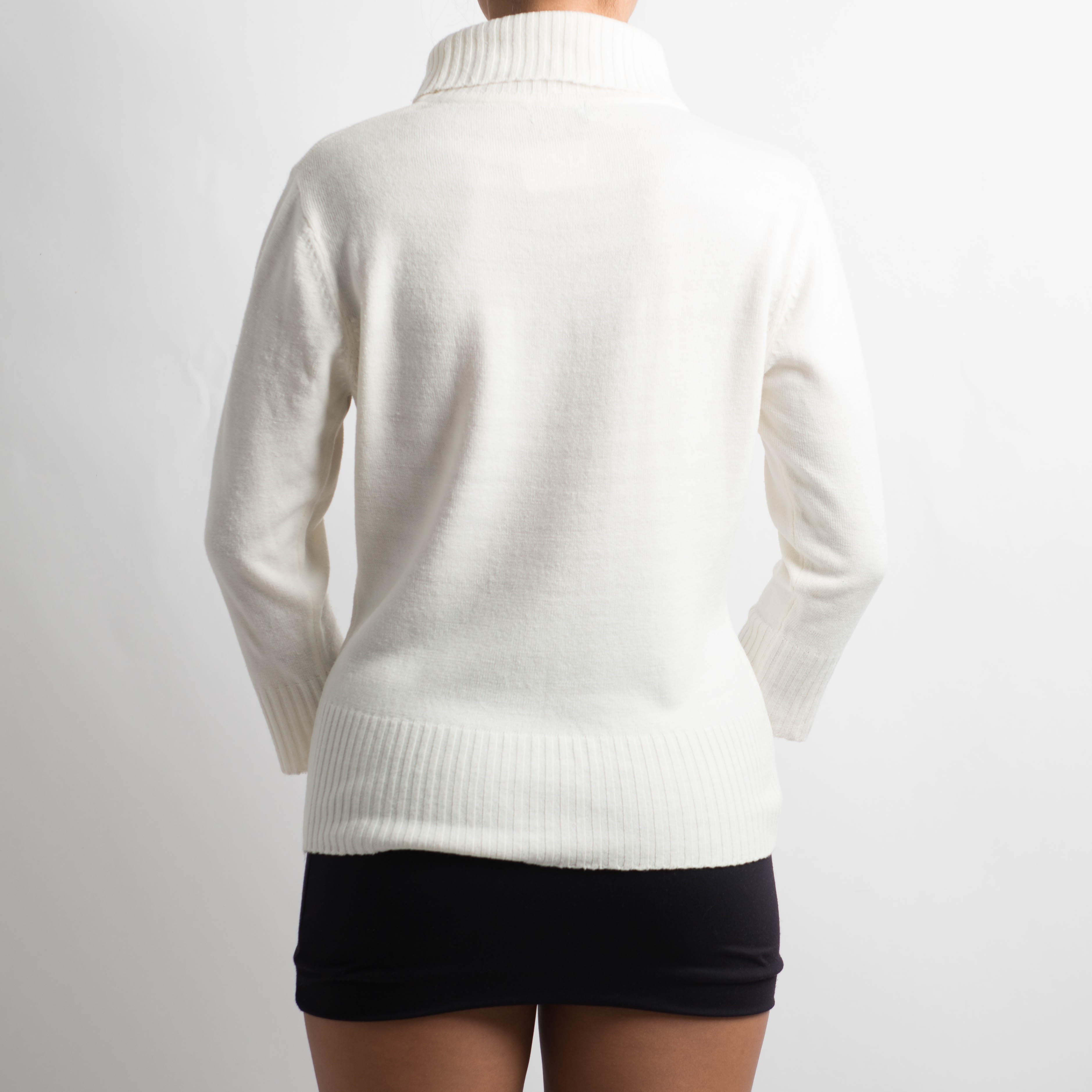 OFF WHITE TURTLENECK KNIT